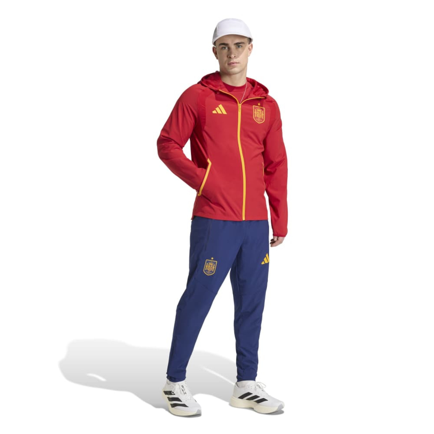 adidas Spain Tiro Travel Tracksuit Full-Zip 2026-2028 Red Yellow Blue