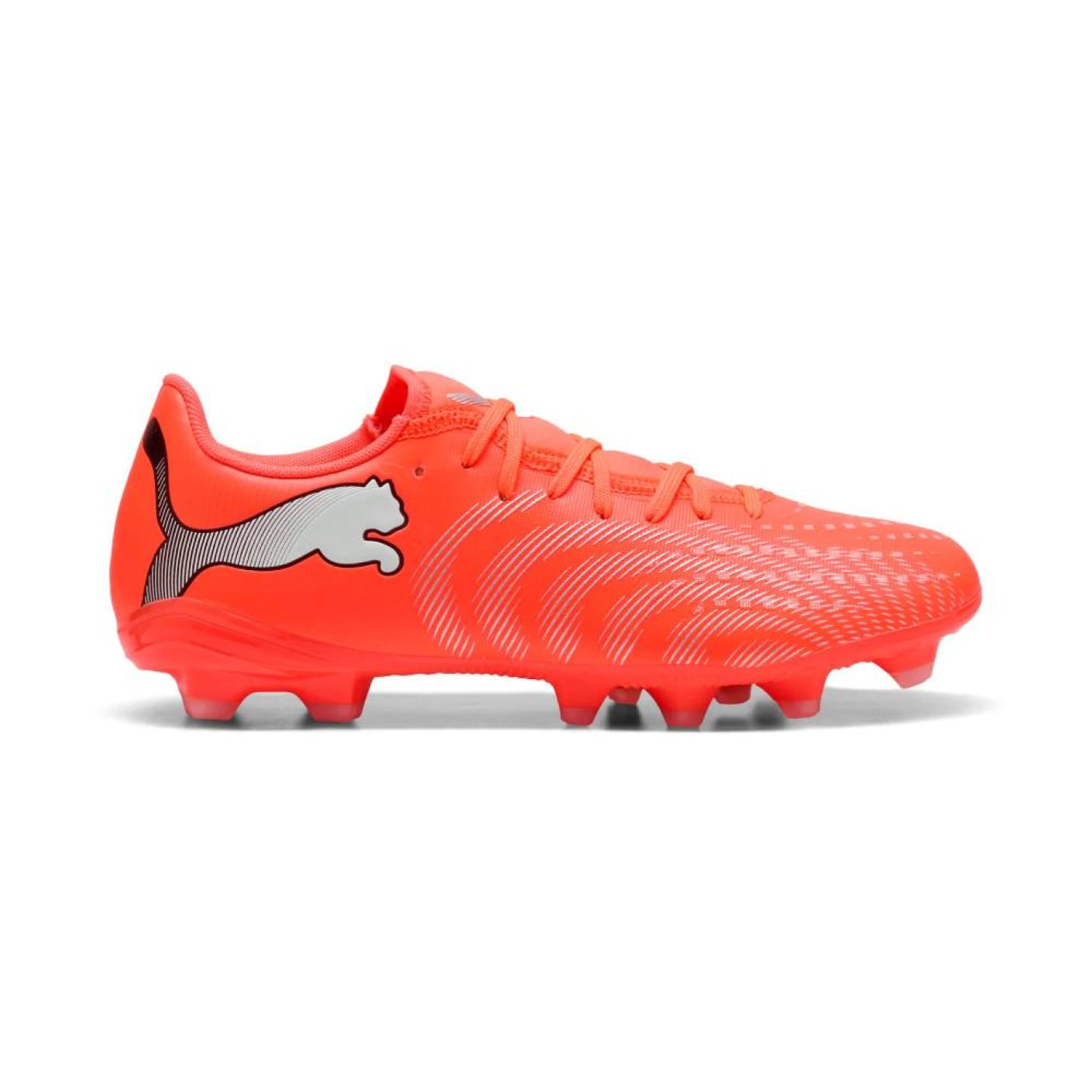 PUMA Future 9 Play Gras / Kunstgras Voetbalschoenen (MG) Felrood Zilver Zwart