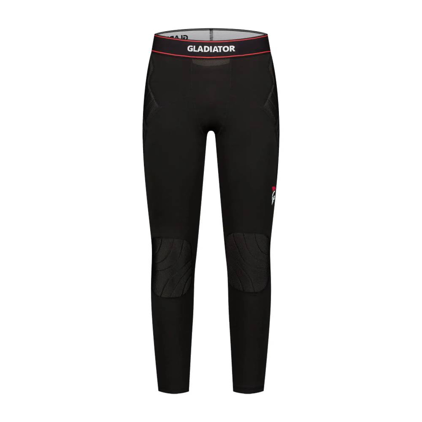 Gladiator Sports Padded Legging Zwart Rood Wit