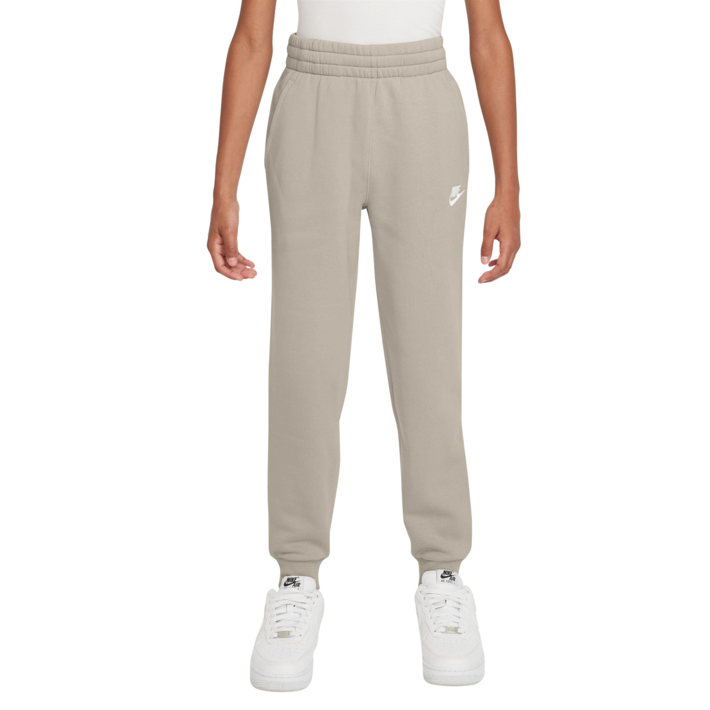 Nike Sportswear Club Fleece Sweat Pants Kids Light Brown White