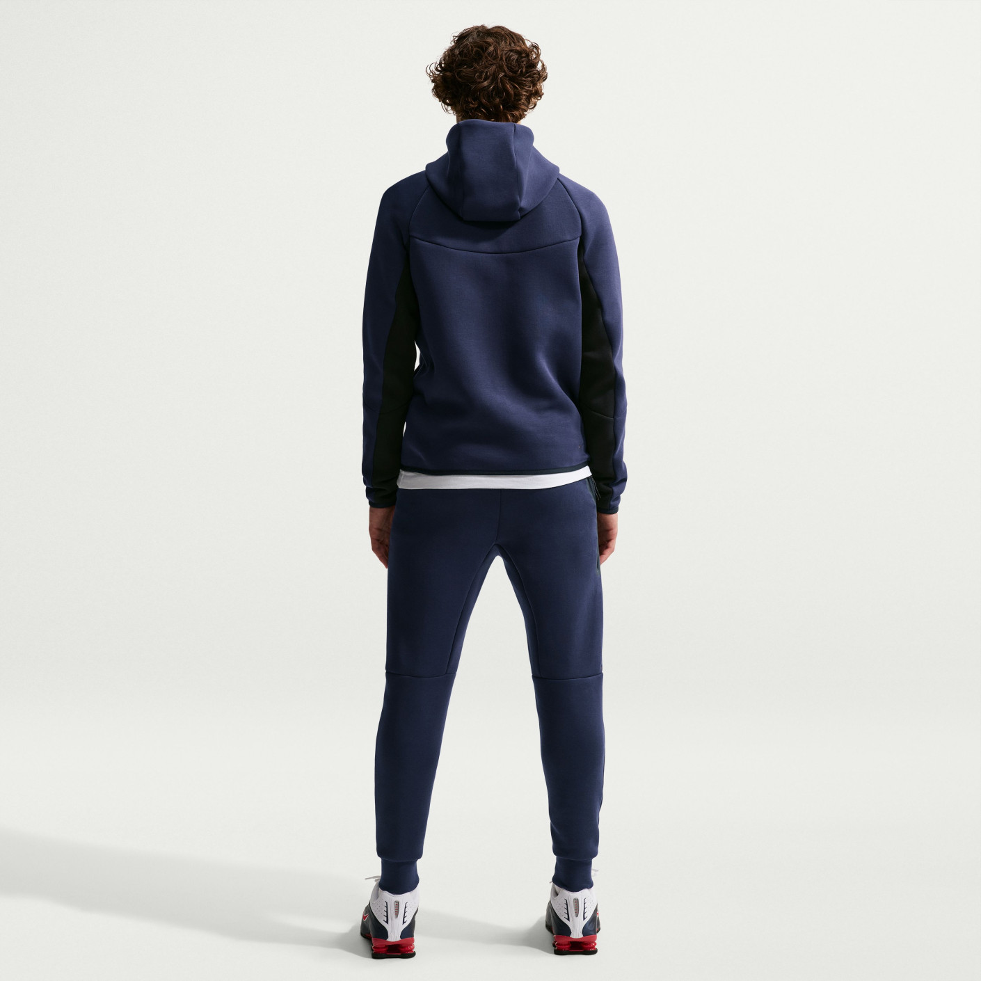 nike tech fleece tracksuit navy blue