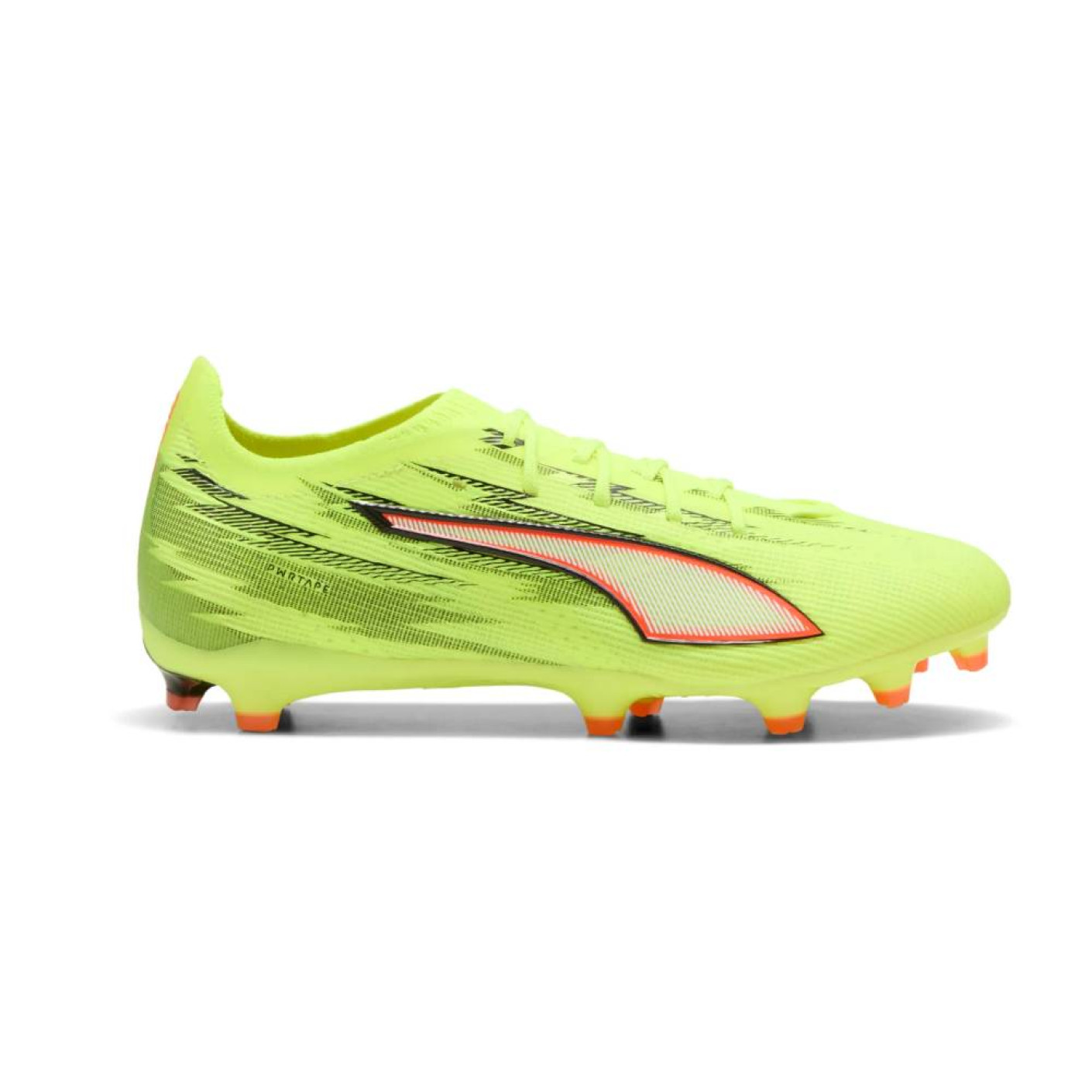 PUMA Ultra 6 Pro Grass/Artificial Grass Football Boots (MG) Neon Yellow Red Black