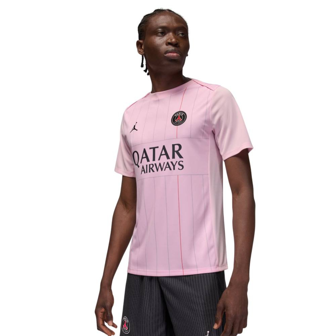 Nike Paris Saint-Germain x Jordan Pre-Match Training Shirt 2025-2026 Pink Black