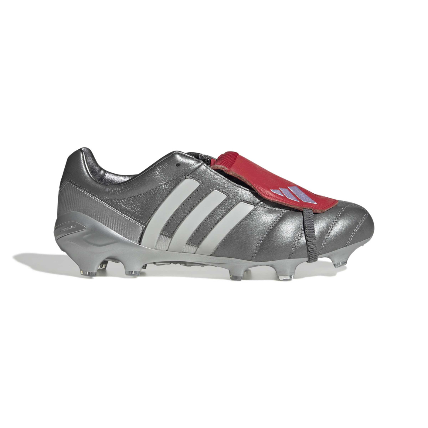 adidas Predator Gunmetal Mania Elite FT Gras Voetbalschoenen (FG) Grijs Rood Zilver Wit