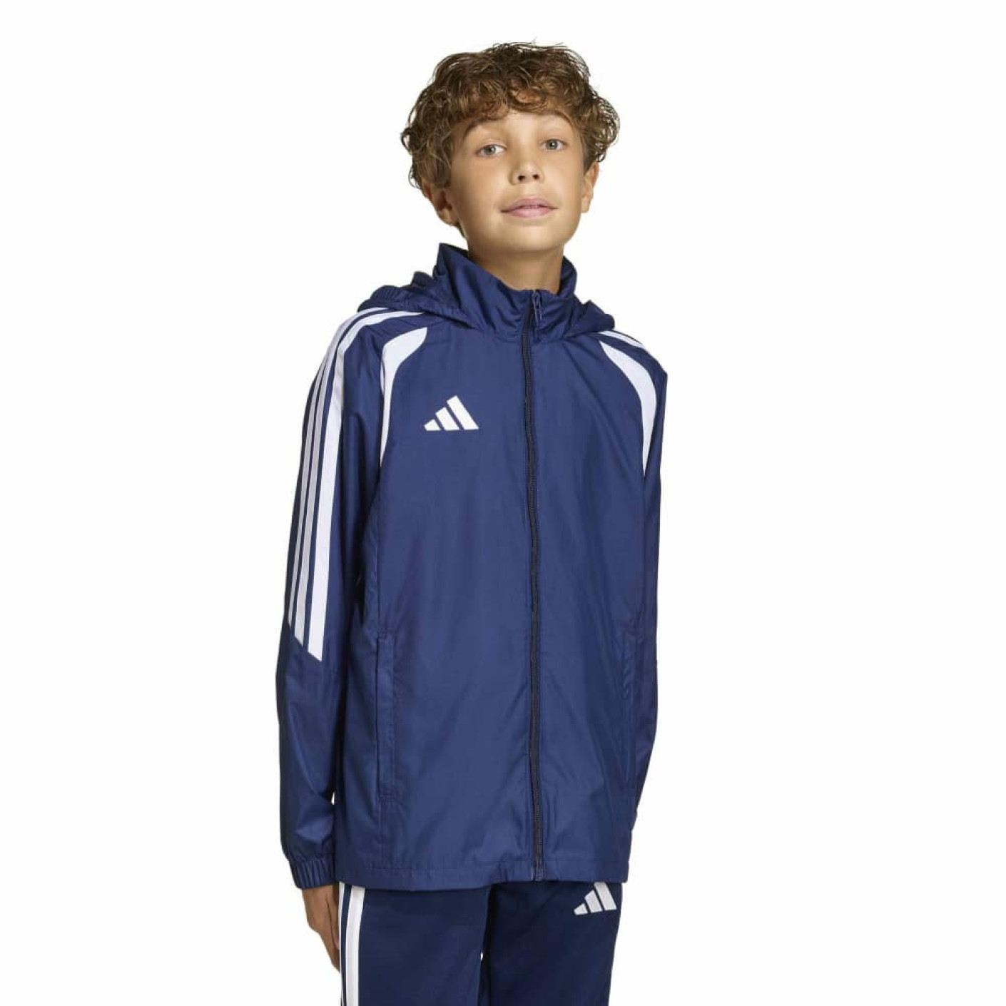 adidas Tiro 26 League Windbreaker Kids Donkerblauw Wit
