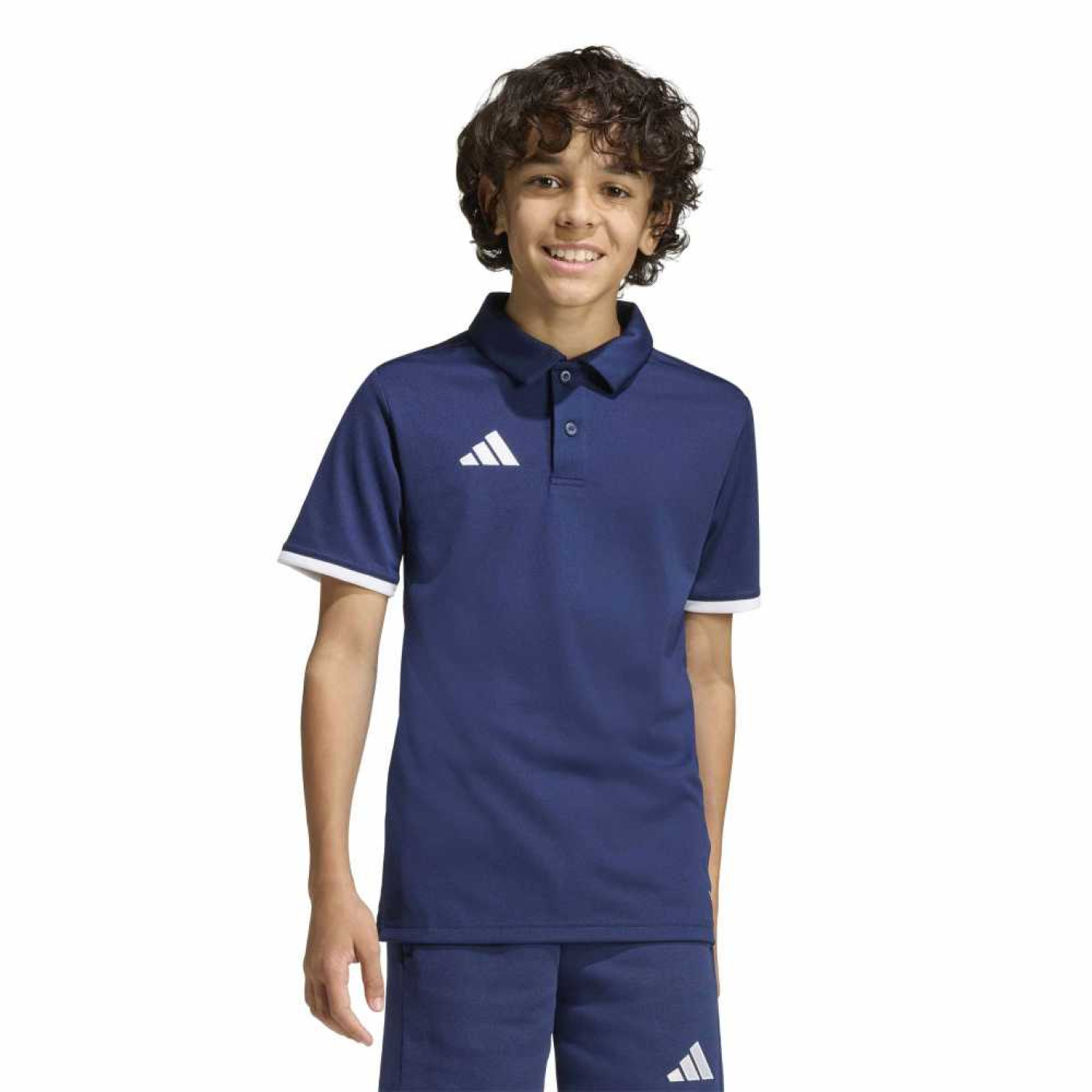 adidas Entrada 26 Polo Kids Dark Blue White