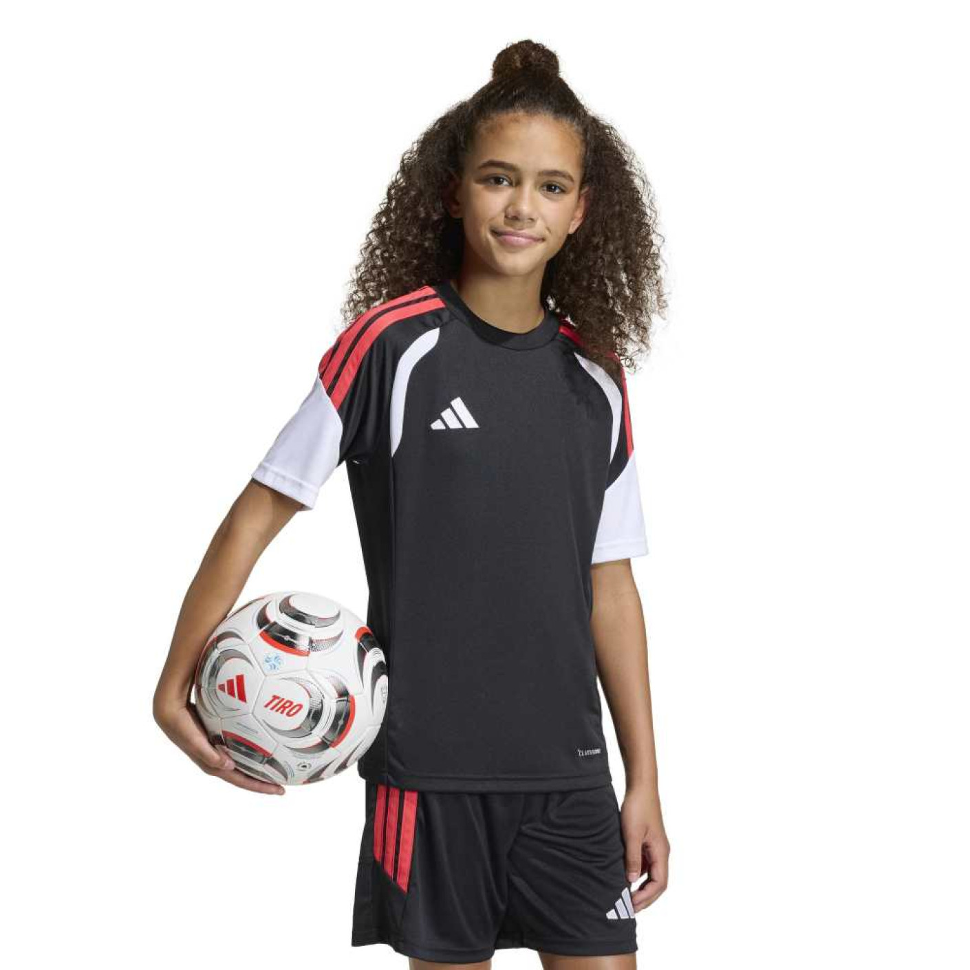 adidas Tiro 26 League Kids Football Shirt Black Light Red