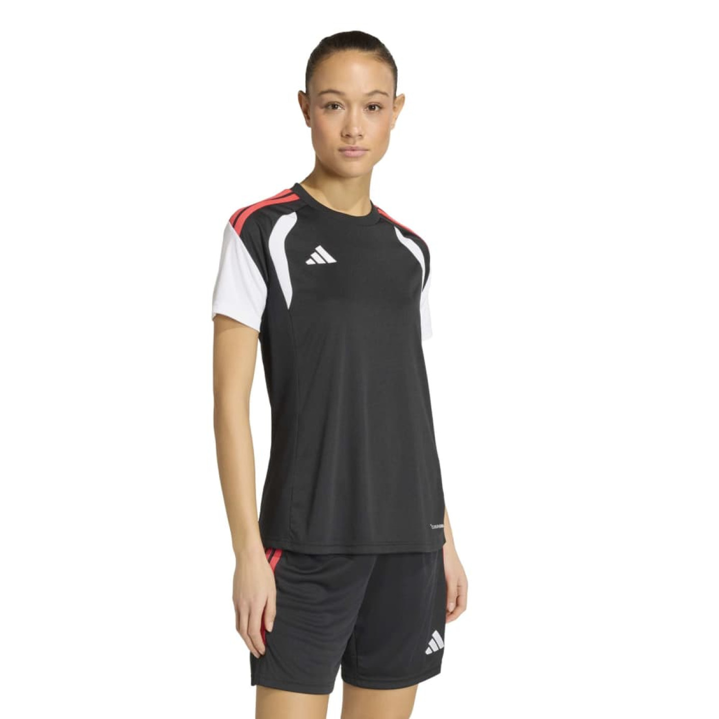 adidas Tiro 26 League Voetbalshirt Dames Zwart Lichtrood
