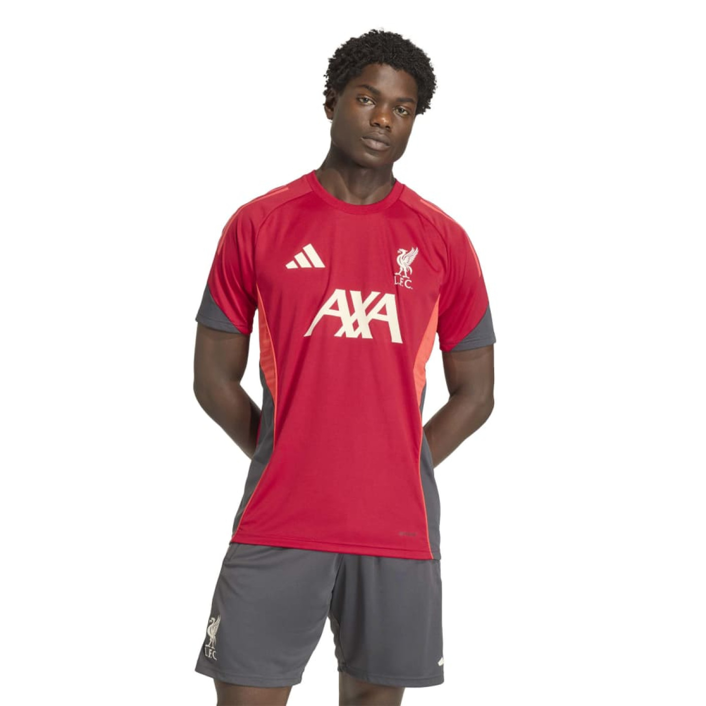 adidas Liverpool Trainingsshirt 2025-2026 Rood Grijs