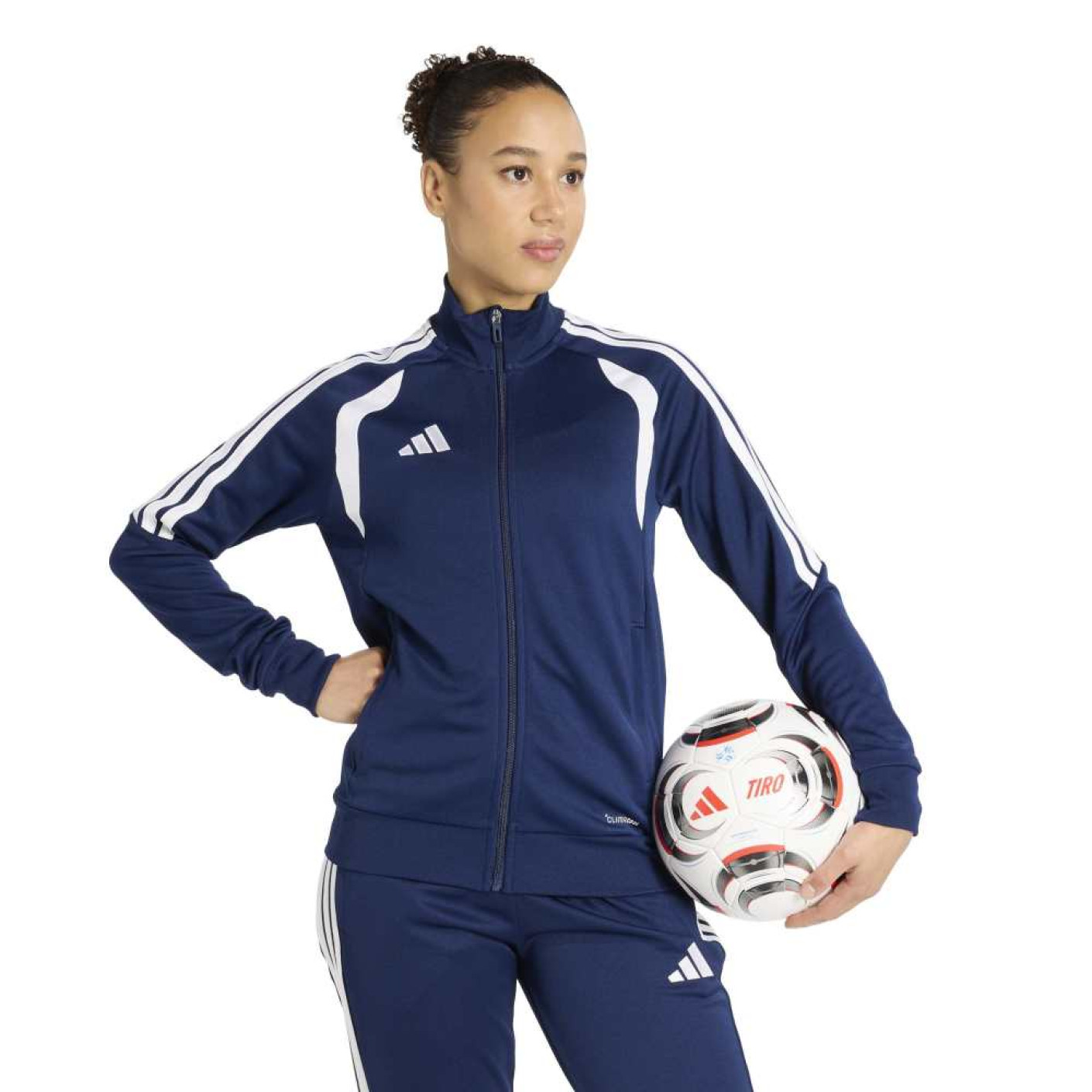 adidas Tiro 26 League Trainingsjack Dames Donkerblauw Wit