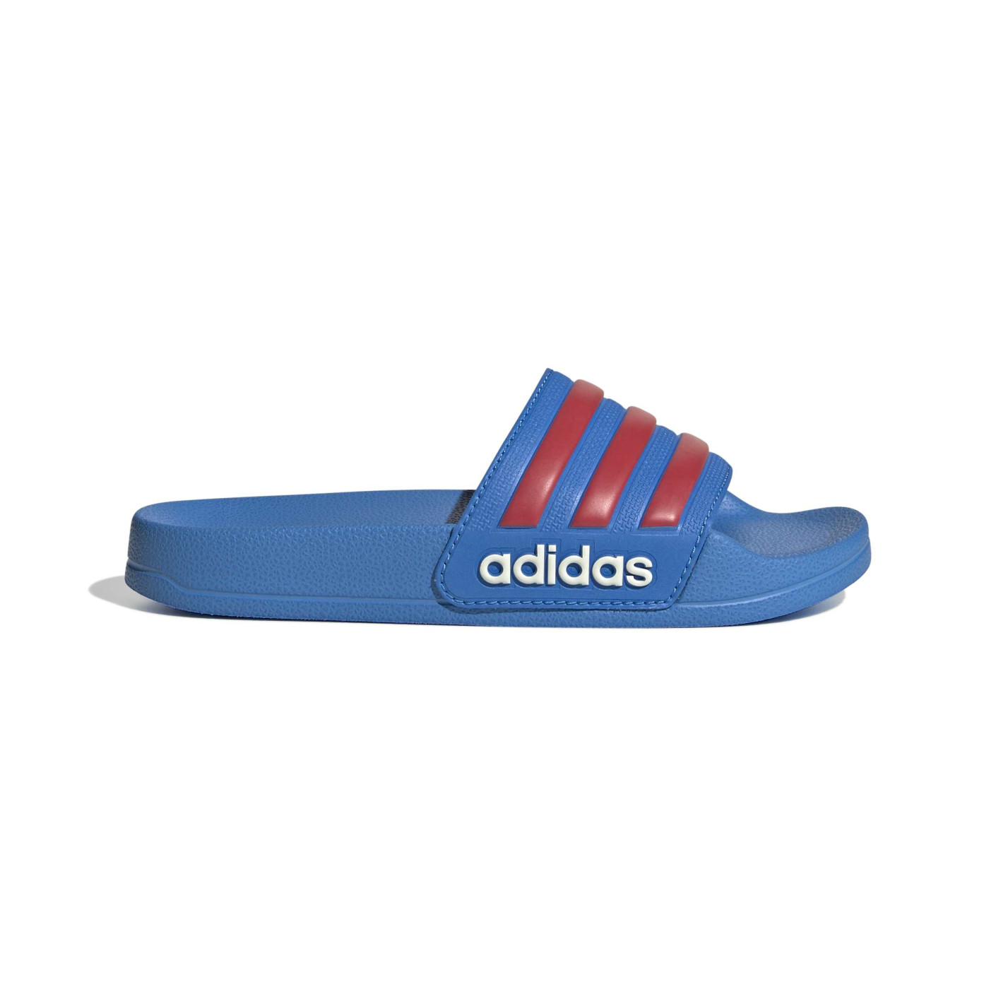 adidas Adilette Shower Slides Kids Blue Red White