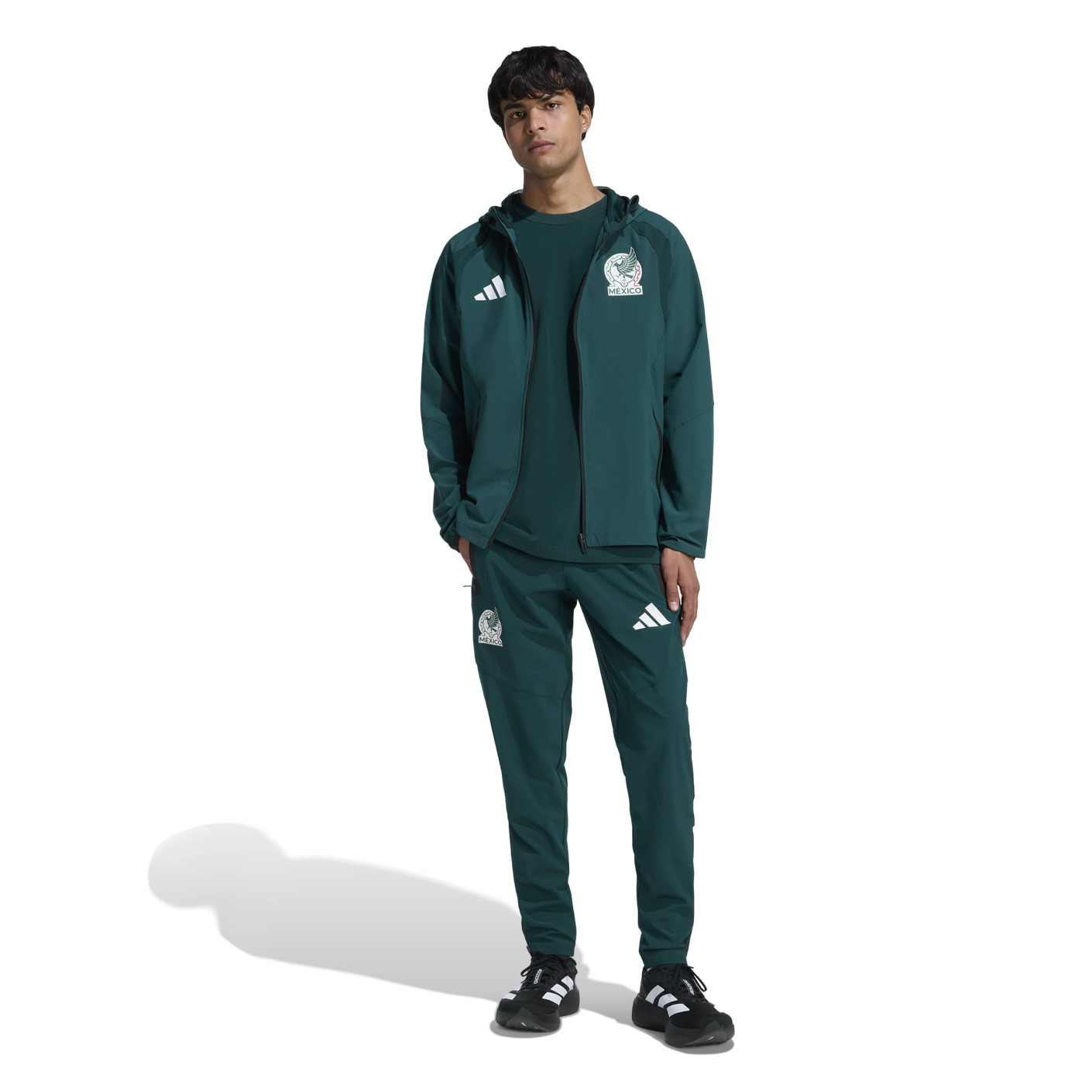 adidas Mexico Tiro Travel Full-Zip Tracksuit 2026-2028 Green White Black