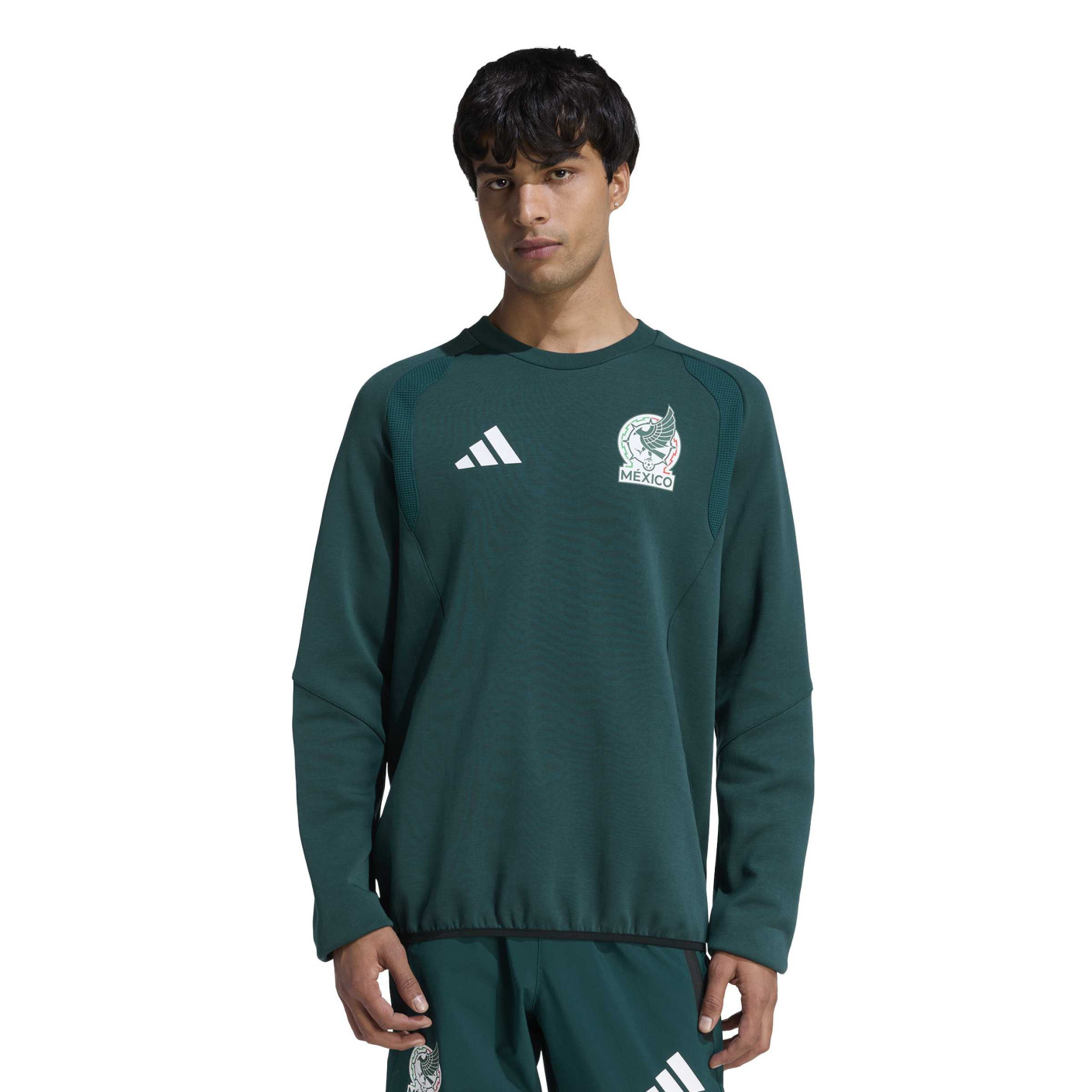 adidas Mexico Tiro Travel Crew Sweater 2026-2028 Green White