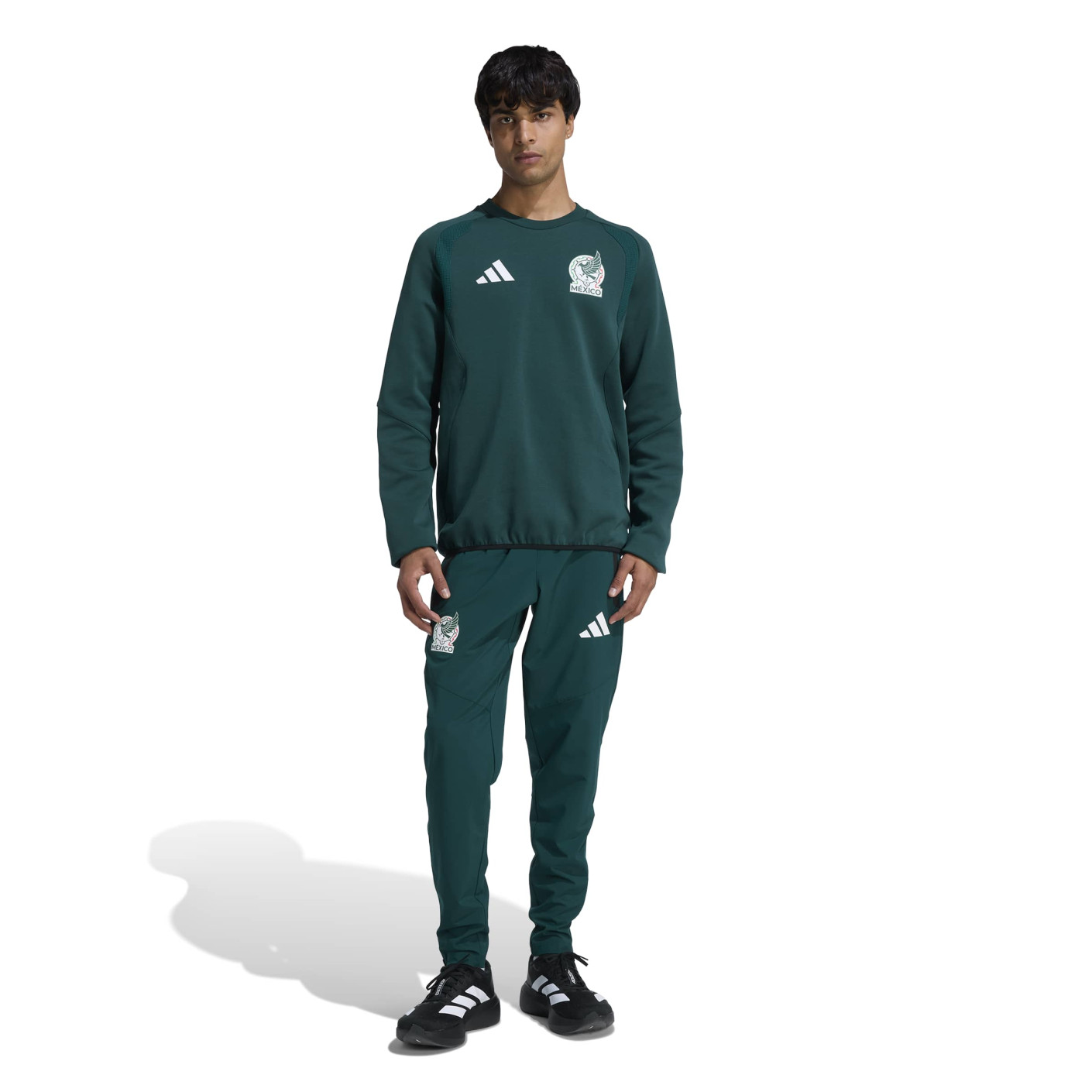 adidas Mexico Tiro Travel Crew Tracksuit 2026-2028 Green White