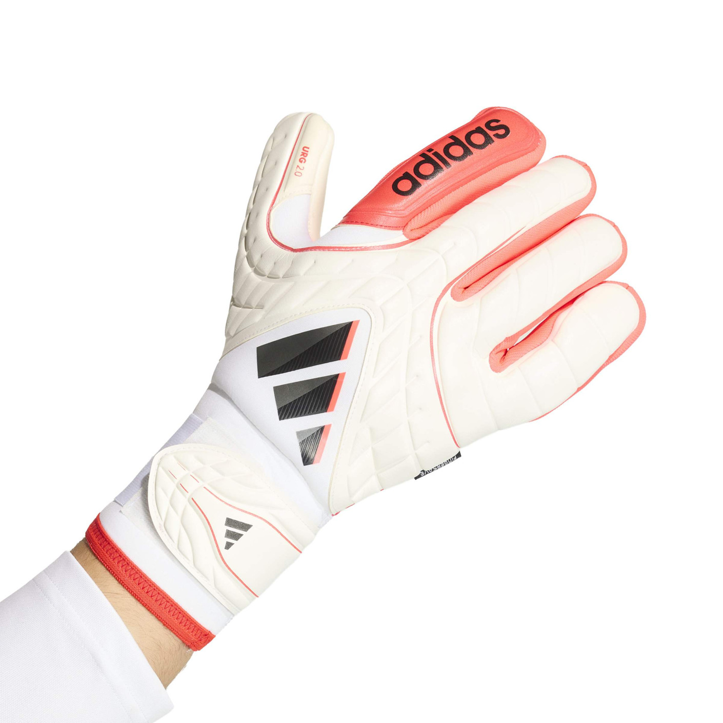 adidas Copa Pro Fingersave Goalkeeper Gloves White Red Black