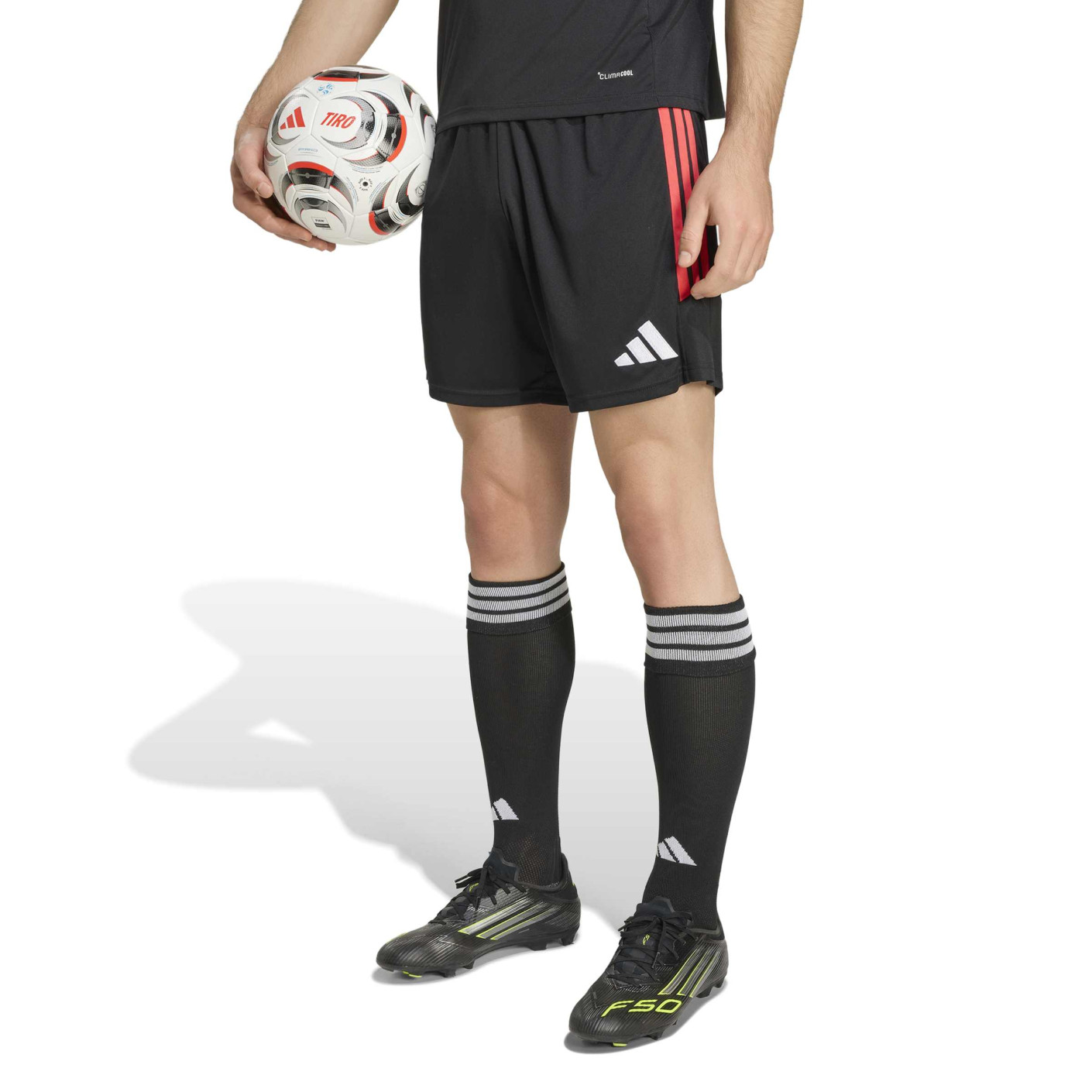 adidas Tiro 26 League Voetbalbroekje Zwart Lichtrood