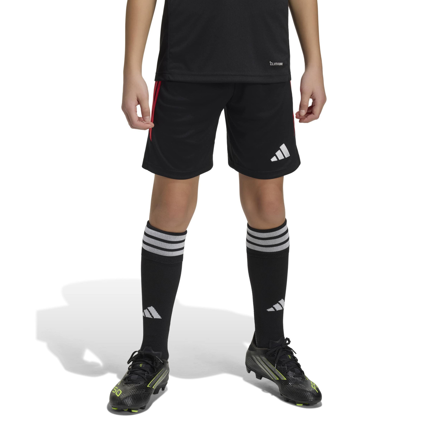 adidas Tiro 26 League Kids Football Shorts Black Light Red