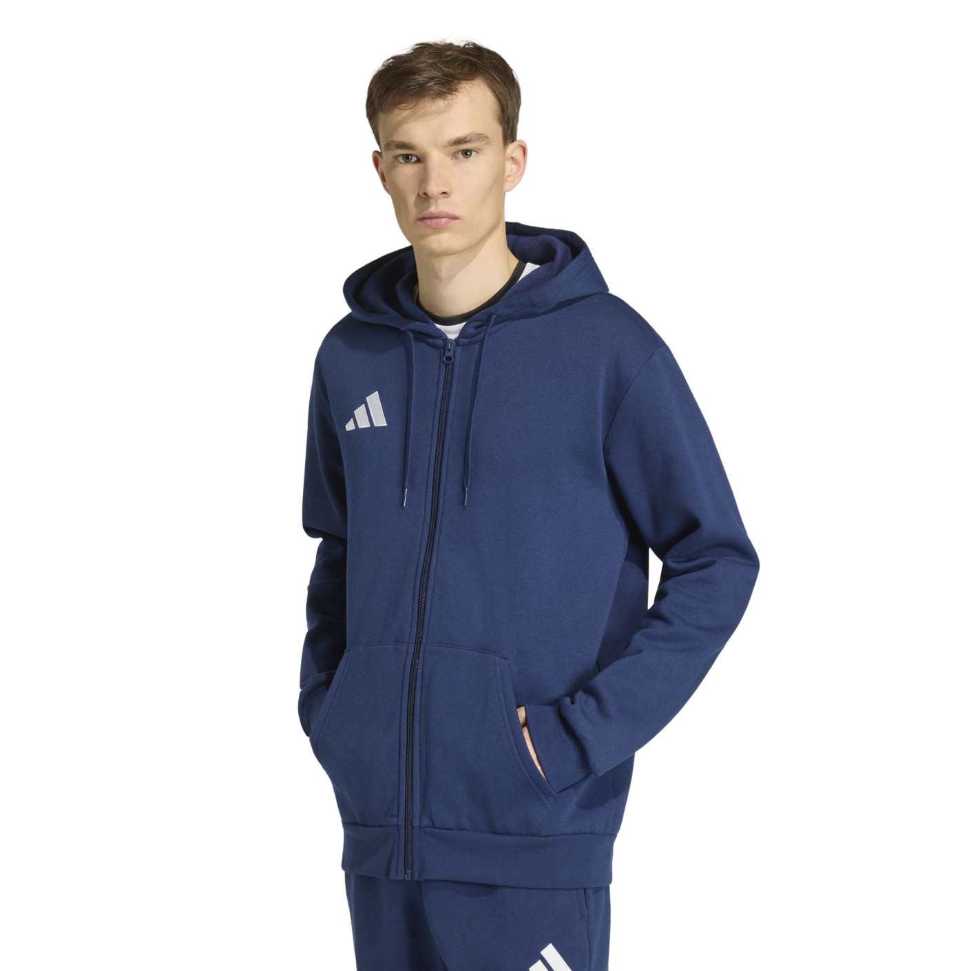 adidas Entrada 26 Vest Donkerblauw Wit