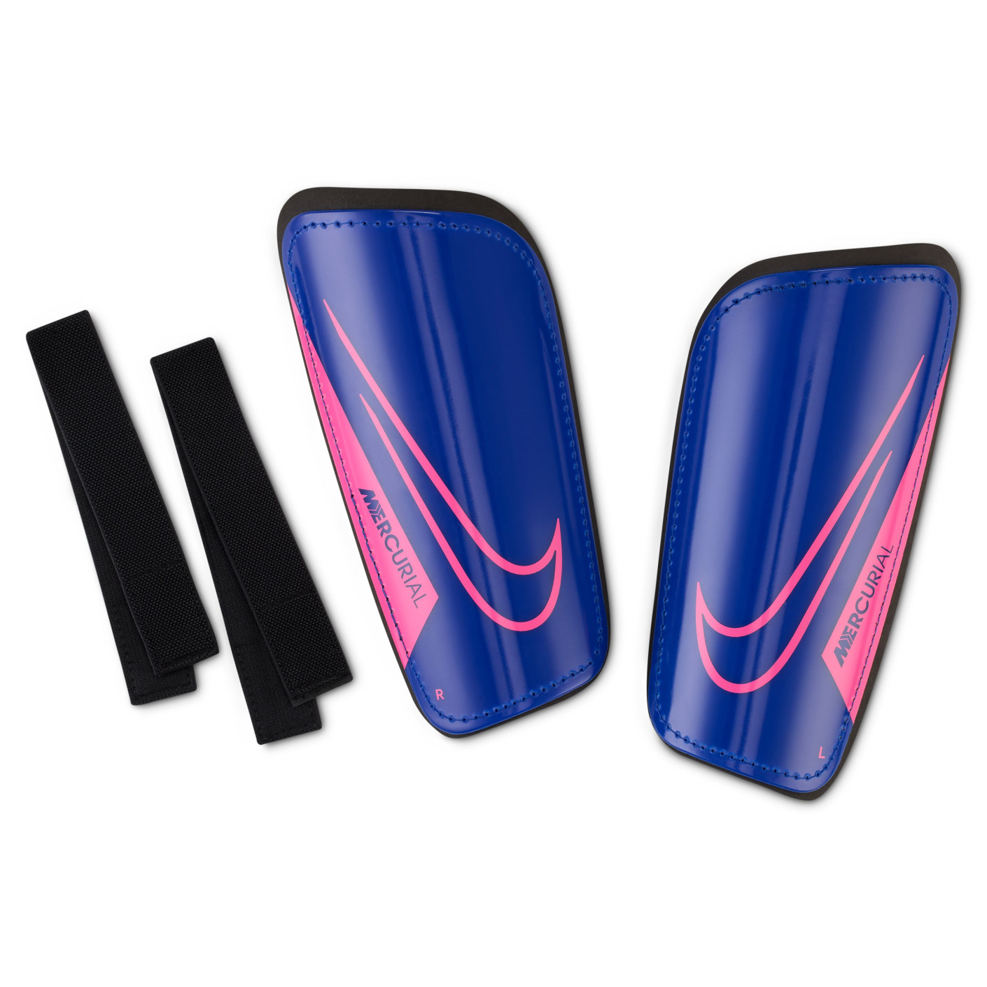 Nike Mercurial Hardshell Shin Guards Blue Black Hot Pink