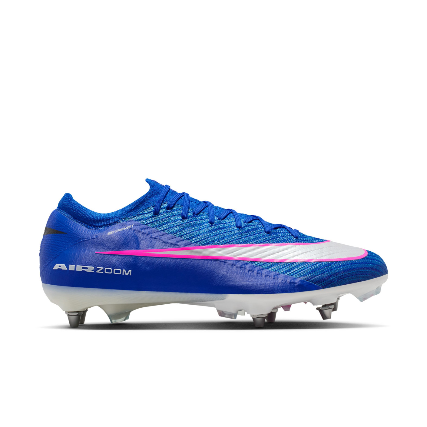 Nike Zoom Mercurial Vapor 16 Elite Iron Stud Football Boots (SG) Pro Player Blue White Hot Pink