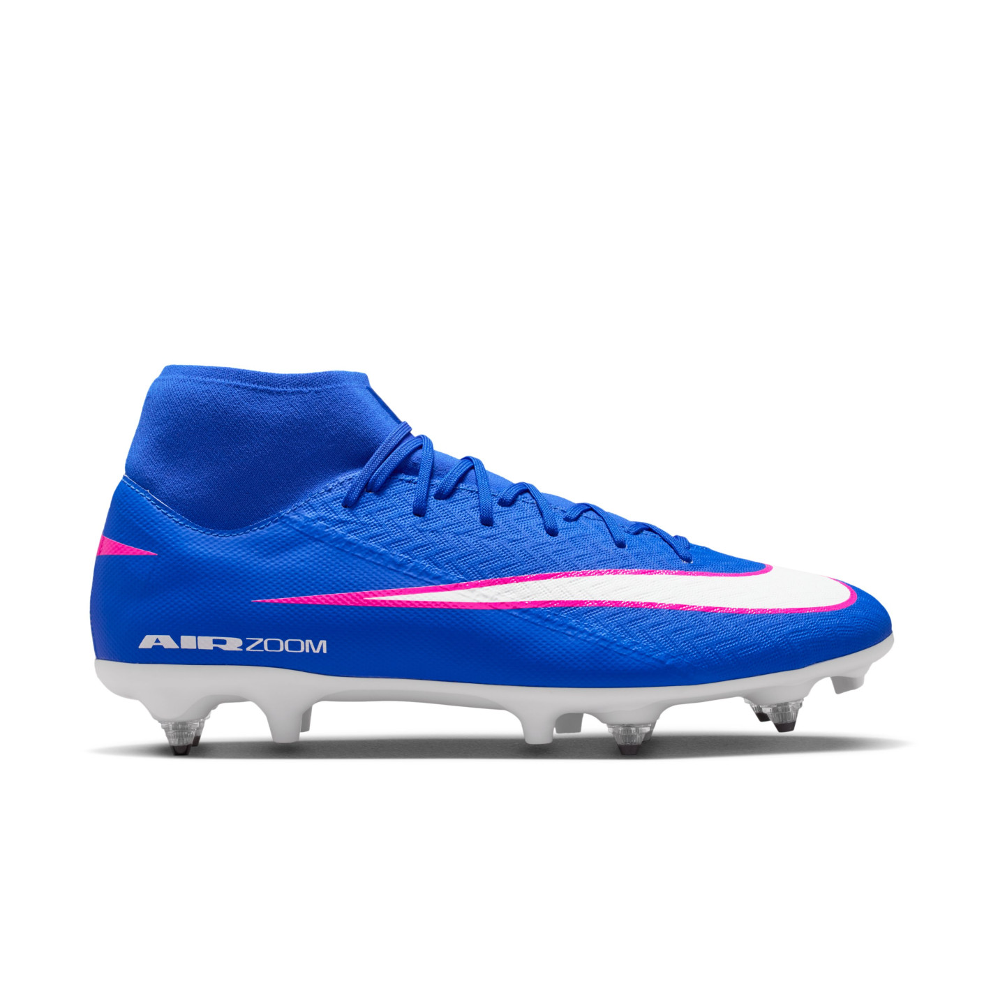 Nike Zoom Mercurial Superfly 10 Academy Iron Stud Football Boots (SG) Blue White Hot Pink