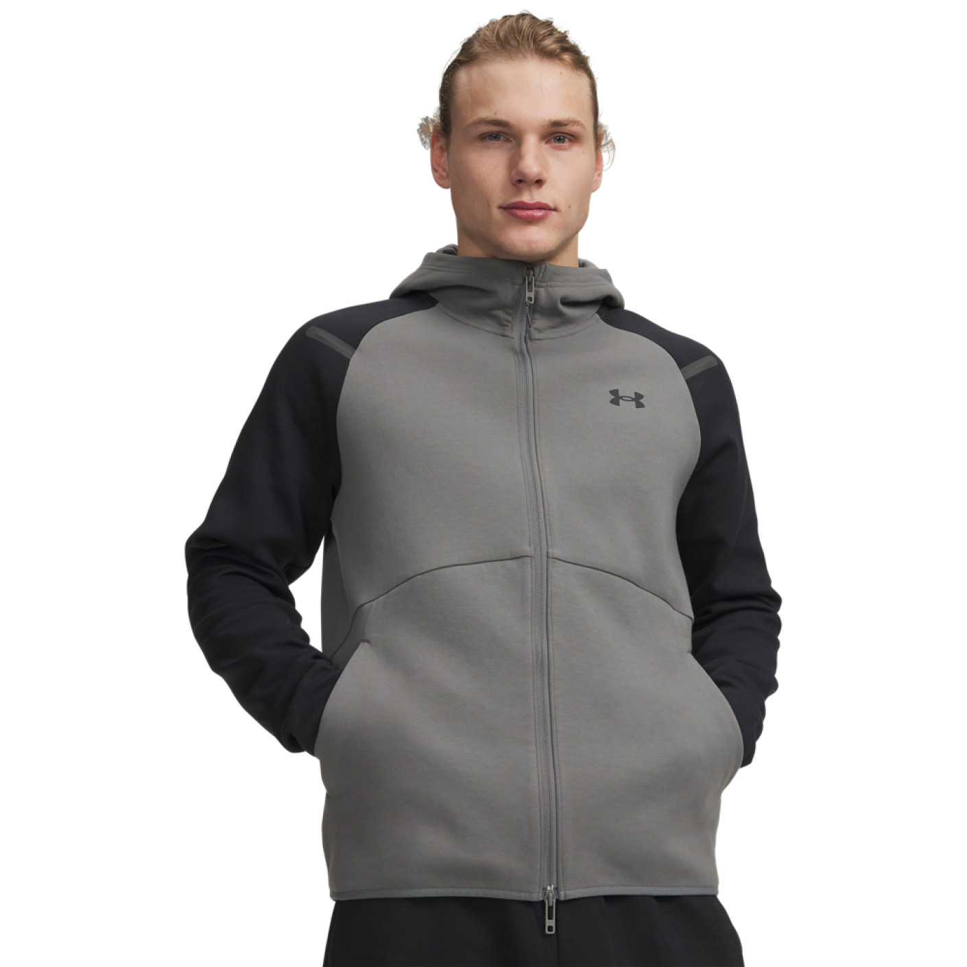 Under Armour Unstoppable Fleece Vest Donkergrijs Zwart