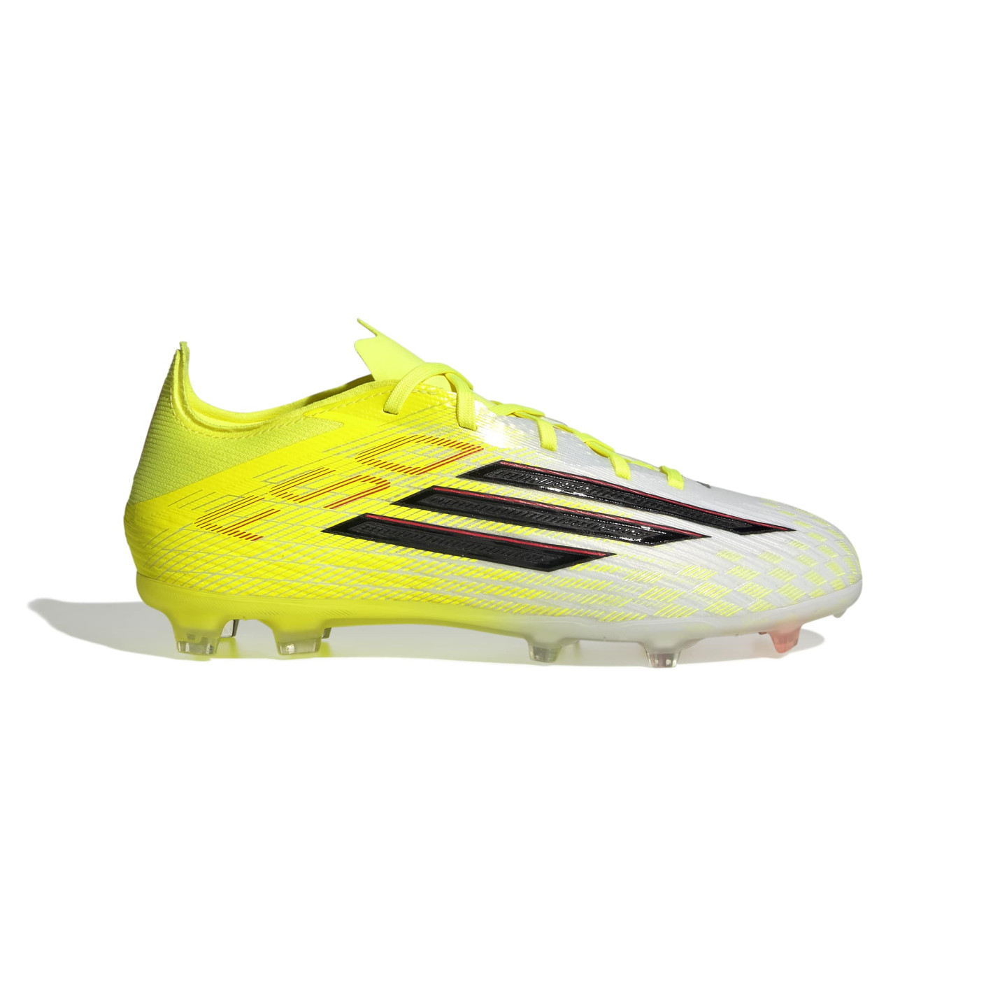adidas F50 Elite Gras Football Boots (FG) Kids Neon Yellow Black Red