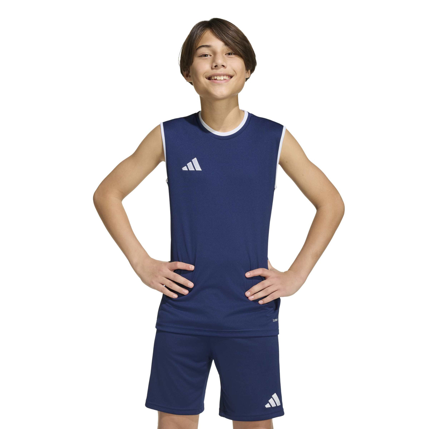 adidas Entrada 26 Tanktop Kids Donkerblauw Wit