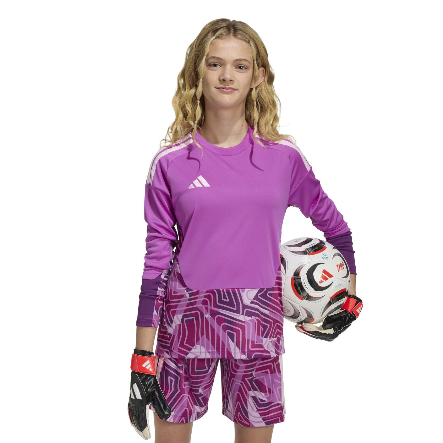 adidas Tiro 26 Competition Keepersshirt Lange Mouwen Kids Roze