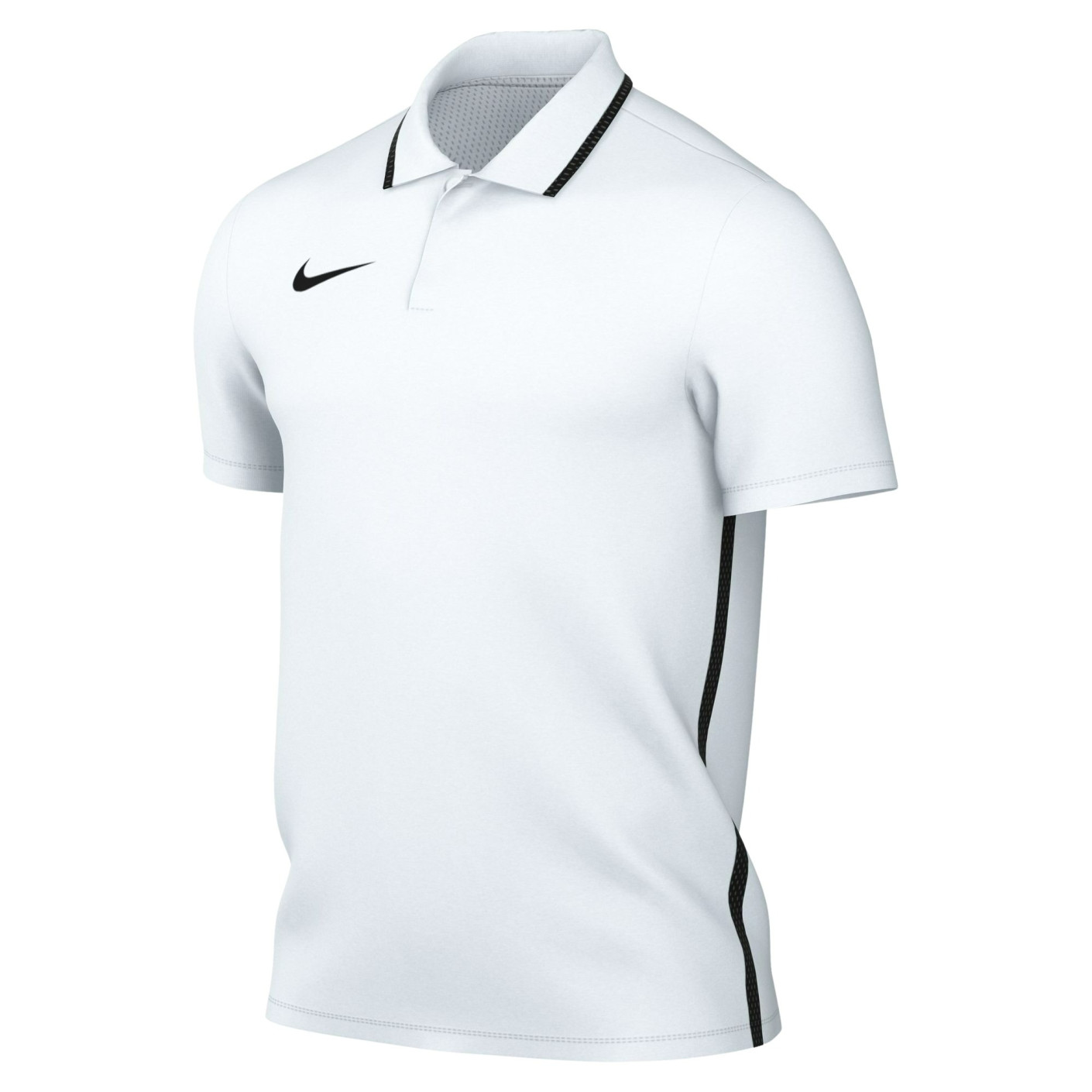 Nike Dri-FIT Park 26 Polo 1/4 Button White Black