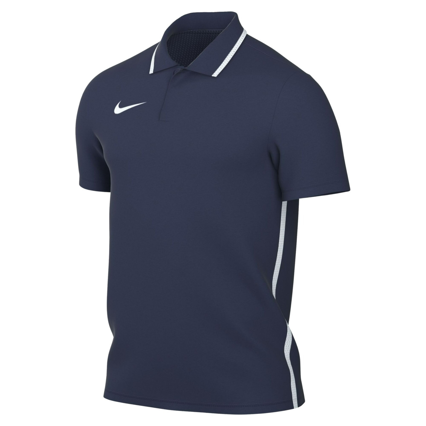 Nike Dri-FIT Park 26 Polo 1/4 Button Dark Blue White