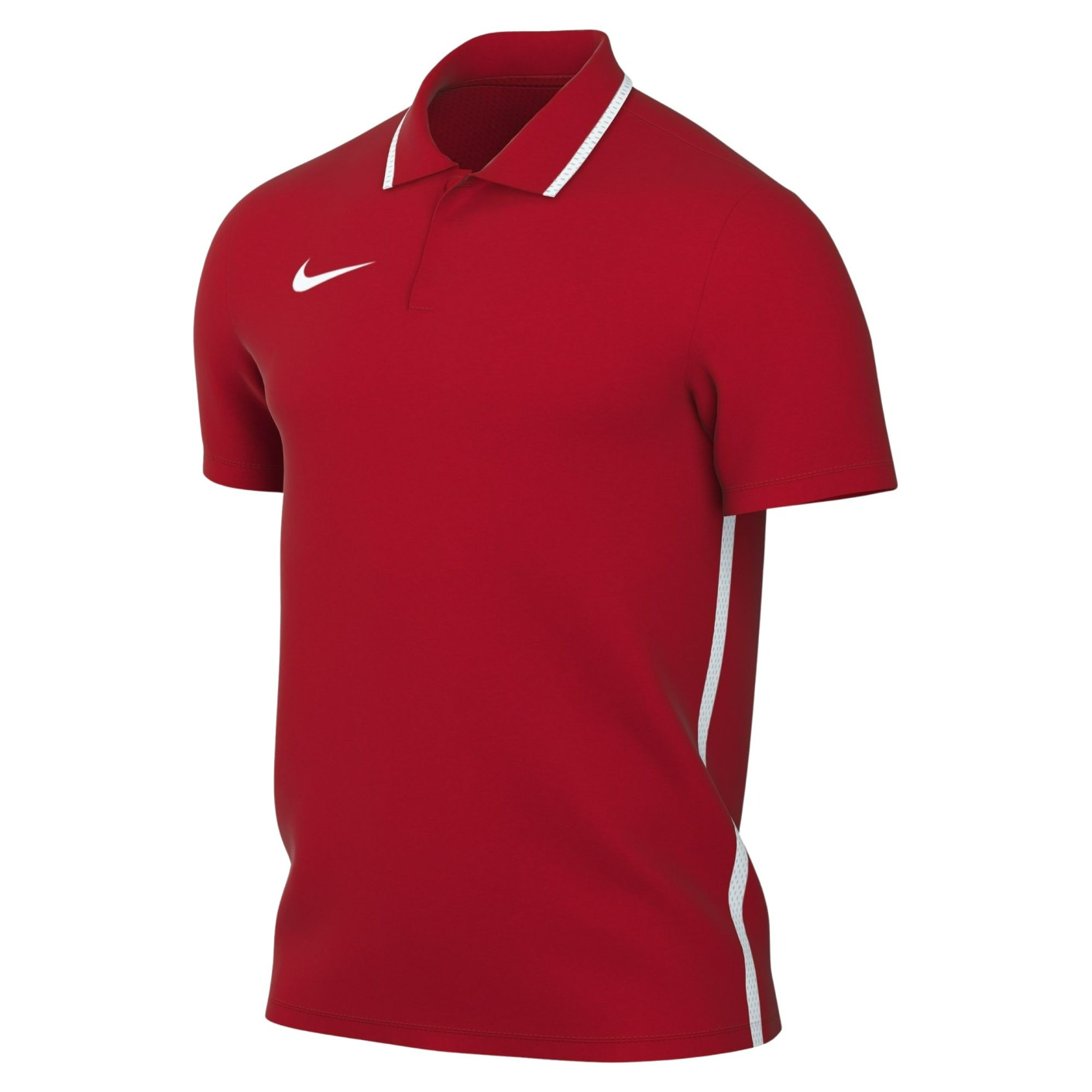 Nike Dri-FIT Park 26 Polo 1/4 Button Red White