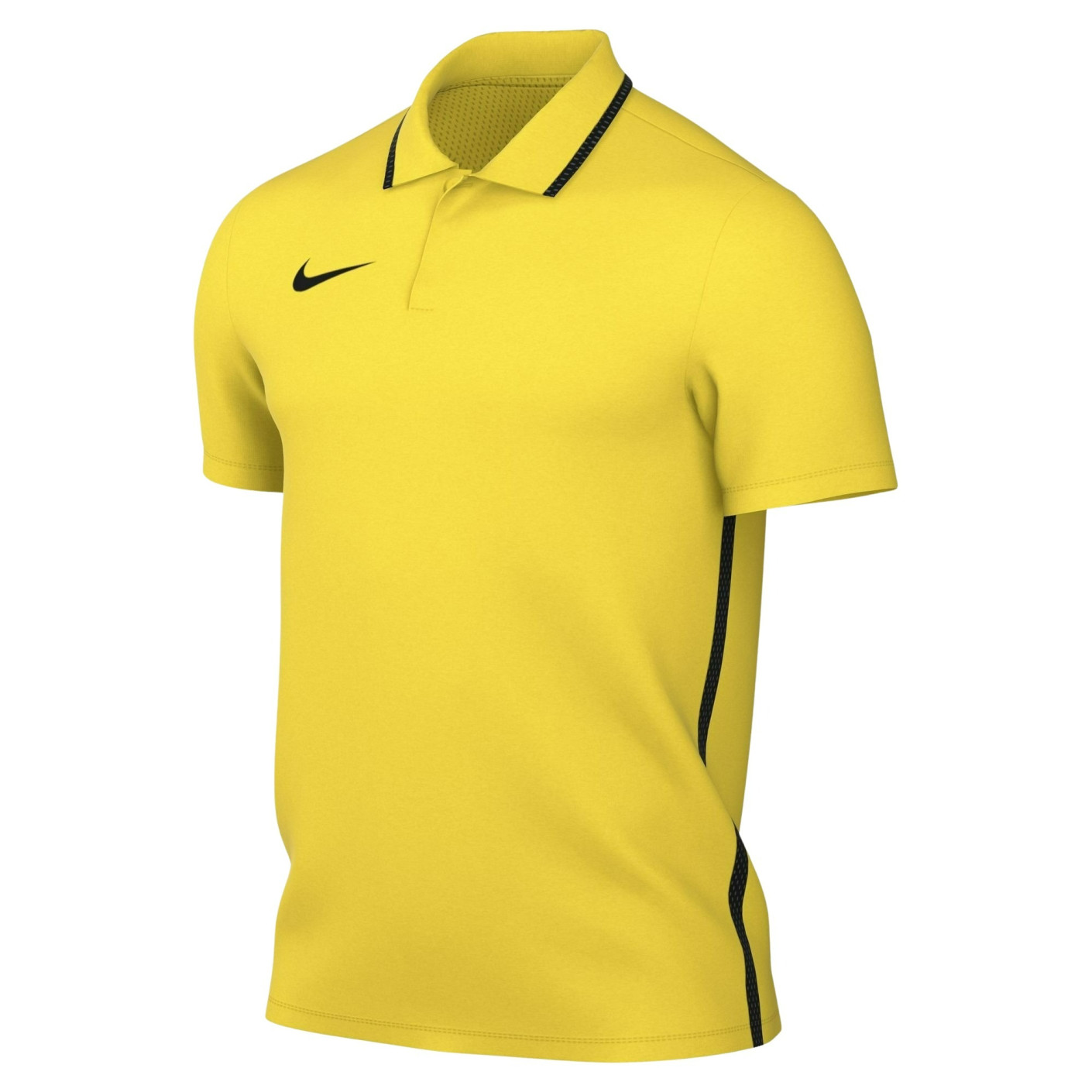 Nike Dri-FIT Park 26 Polo 1/4 Knoop Geel Zwart