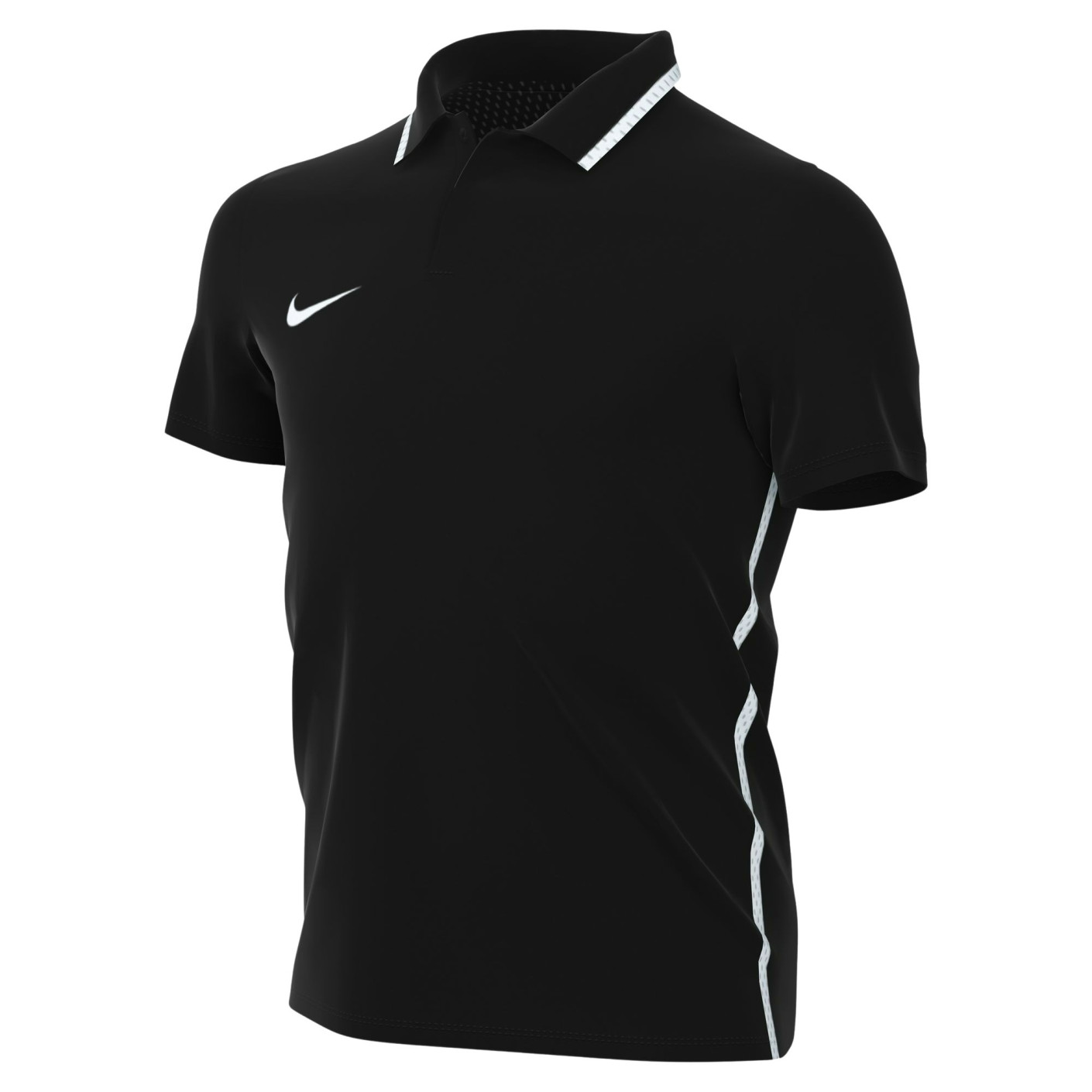 Nike Dri-FIT Park 26 Polo 1/4 Button Kids Black White