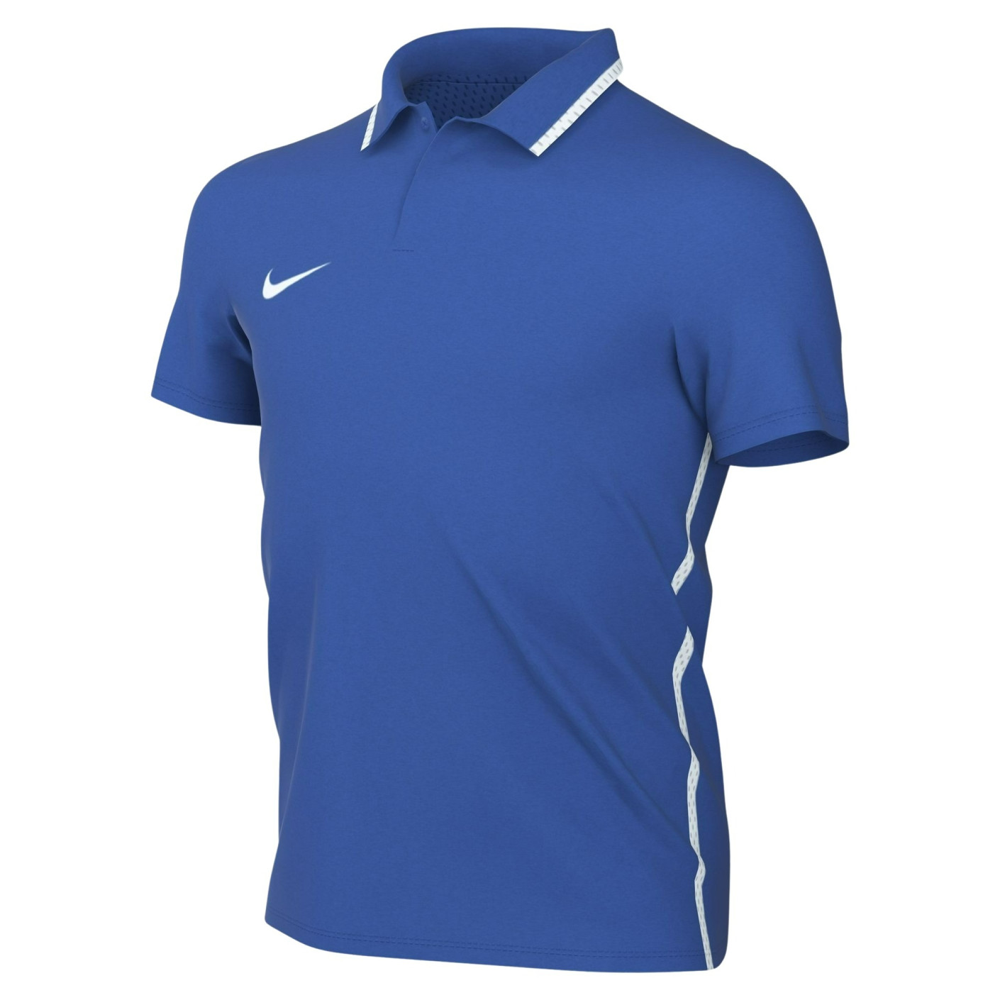 Nike Dri-FIT Park 26 Polo 1/4 Button Kids Blue White