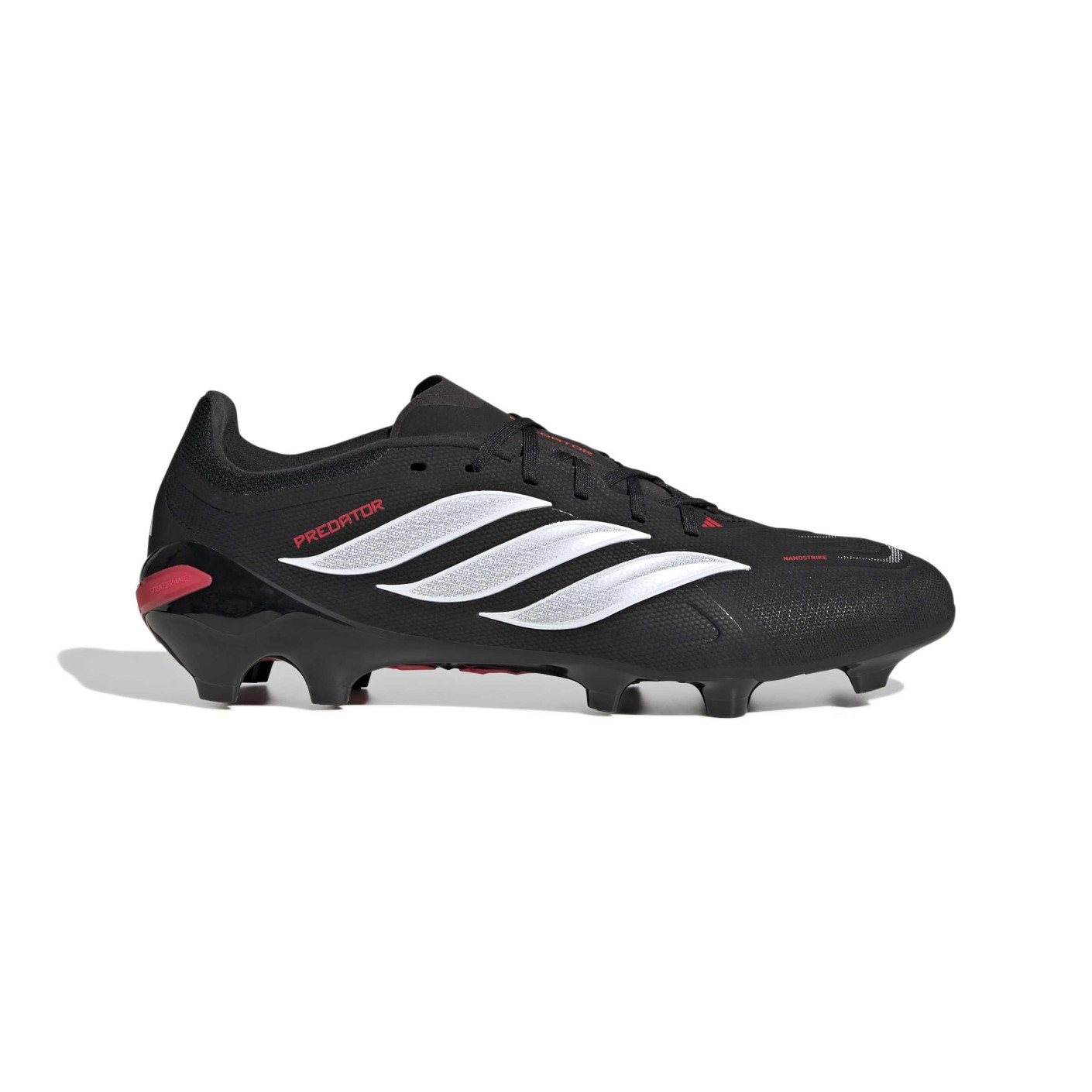 adidas Predator League Gras Voetbalschoenen (FG) Zwart Wit Rood