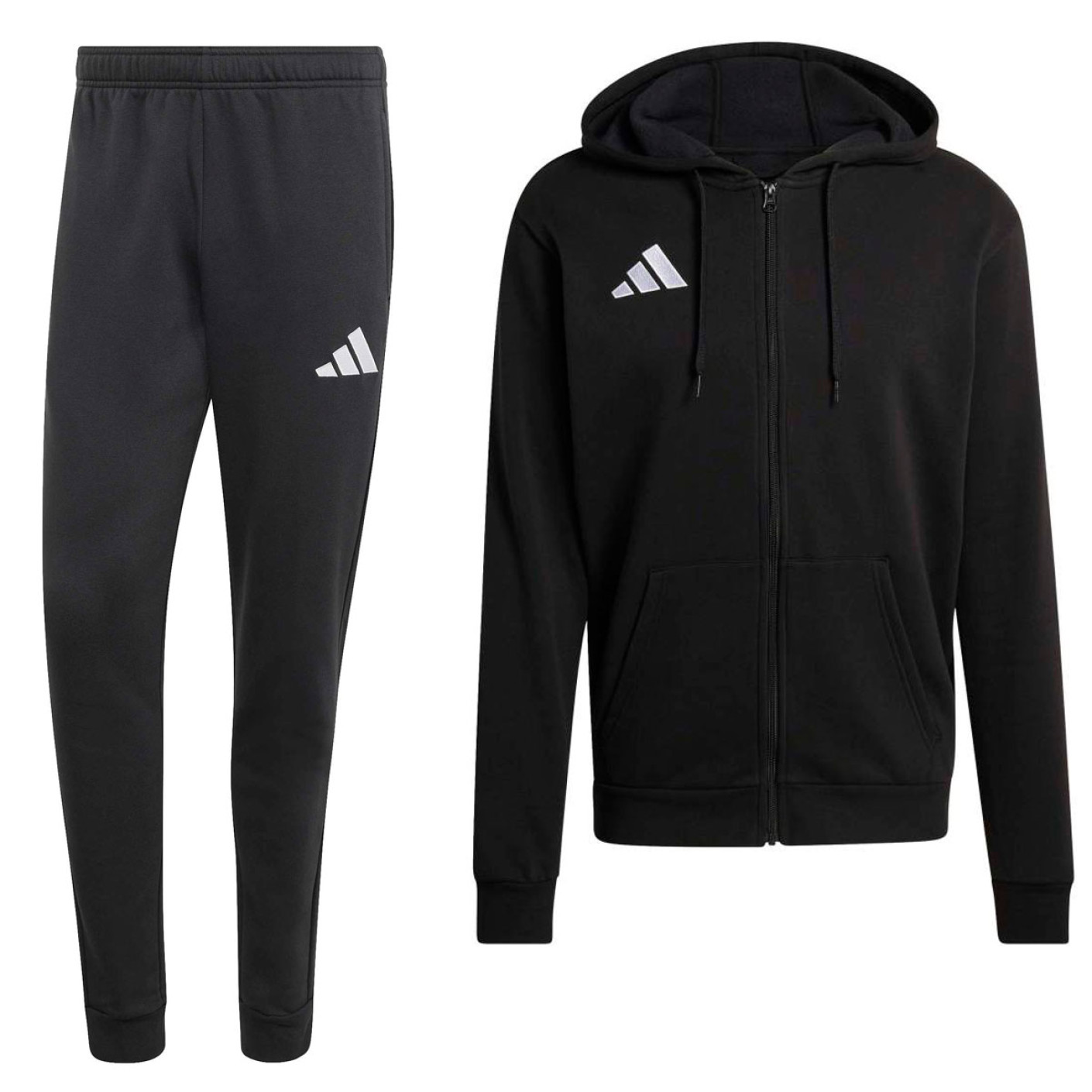 adidas Entrada 26 Sweatsuit Full-Zip Vest Black White