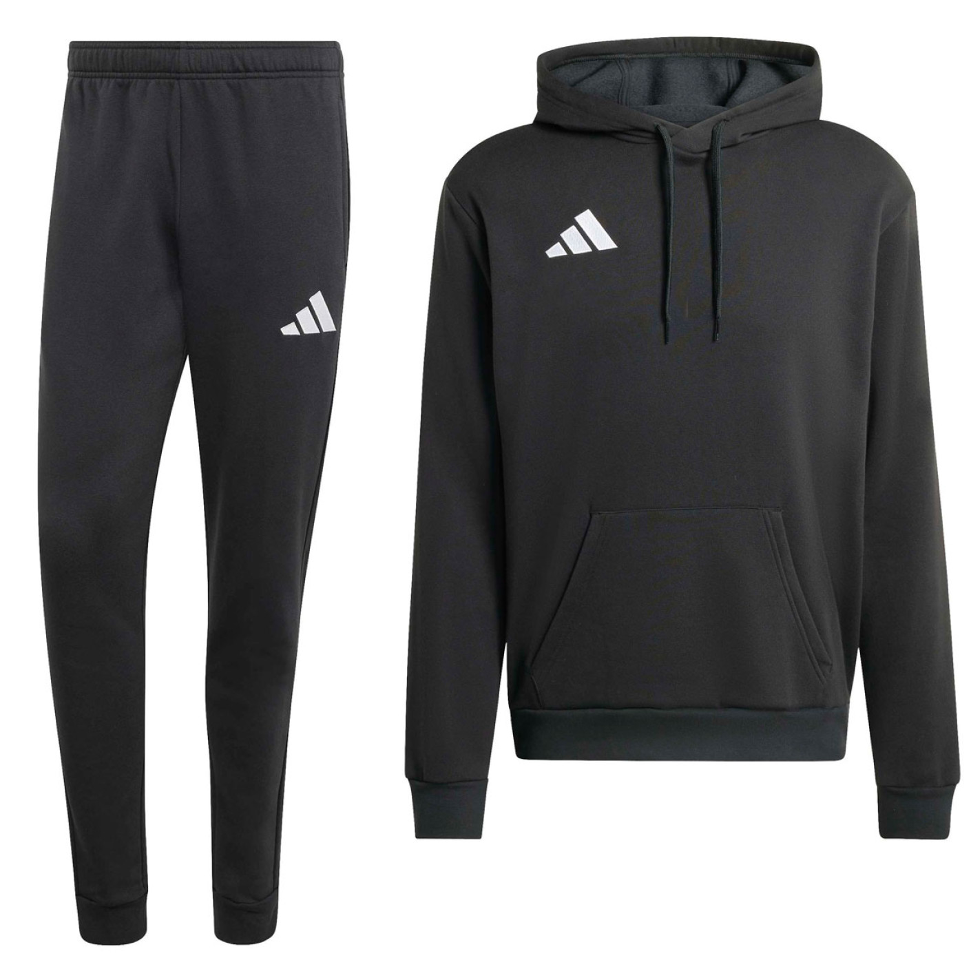 adidas Entrada 26 Hoodie Sweatsuit Black White