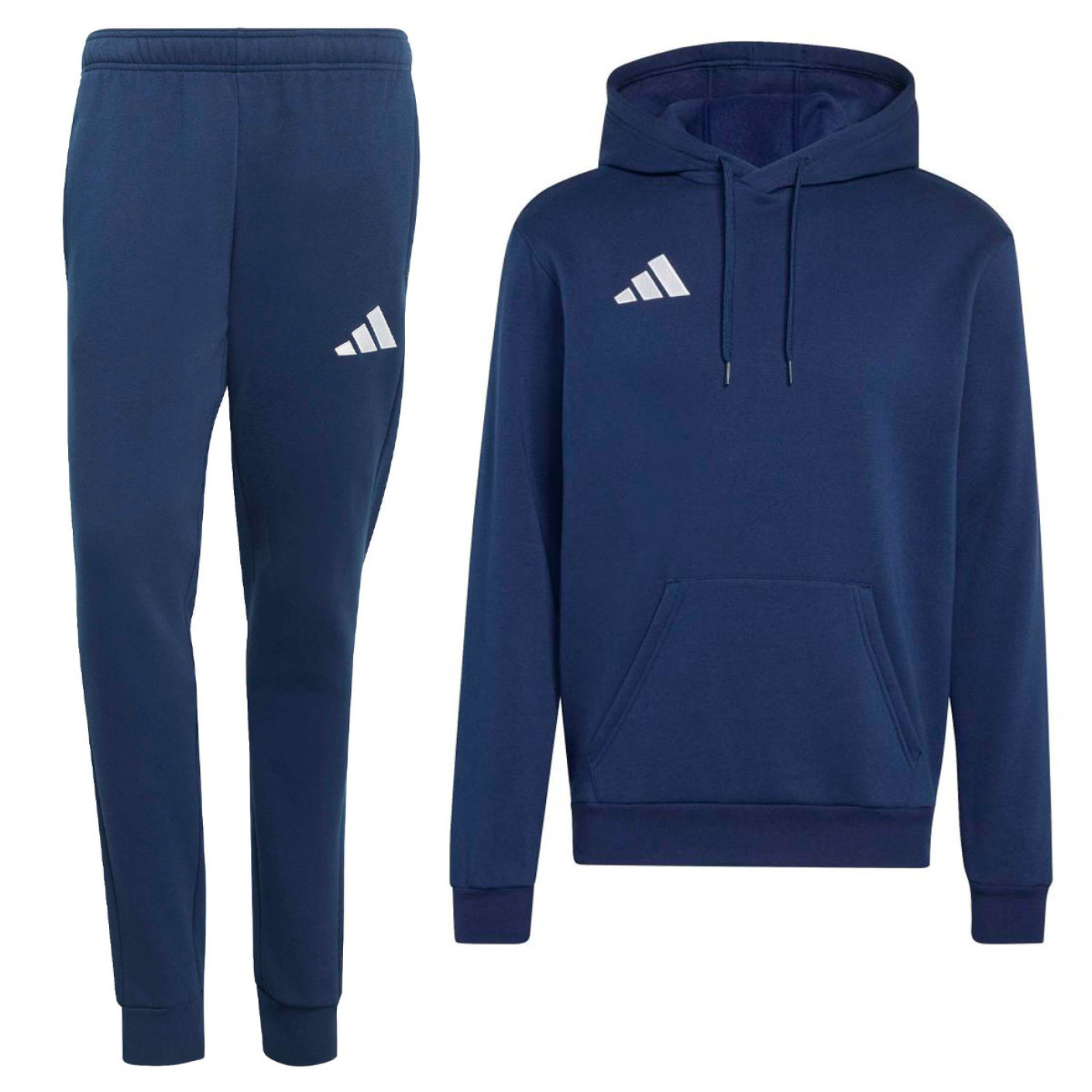 adidas Entrada 26 Hoodie Sweatsuit Dark Blue White