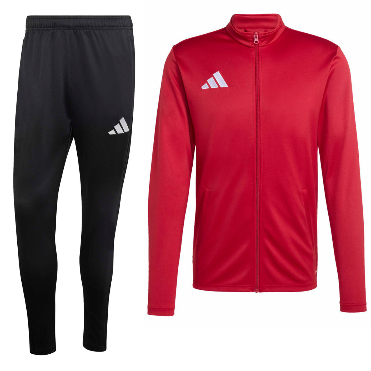 adidas Entrada 26 Full-Zip Tracksuit Red Black