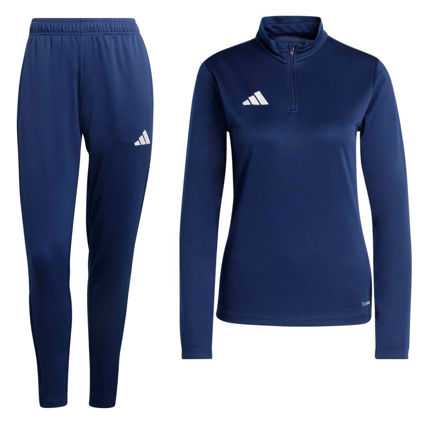 adidas Entrada 26 Trainingspak 1/4-Zip Dames Donkerblauw Wit