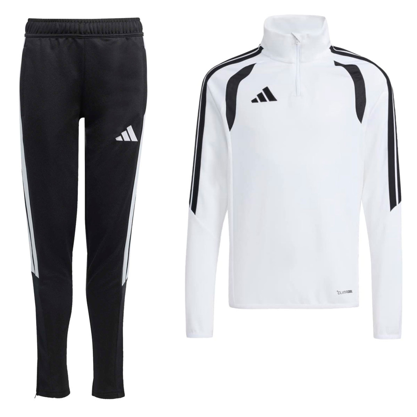 adidas Tiro 26 League Trainingspak 1/4-Zip Kids Wit Zwart