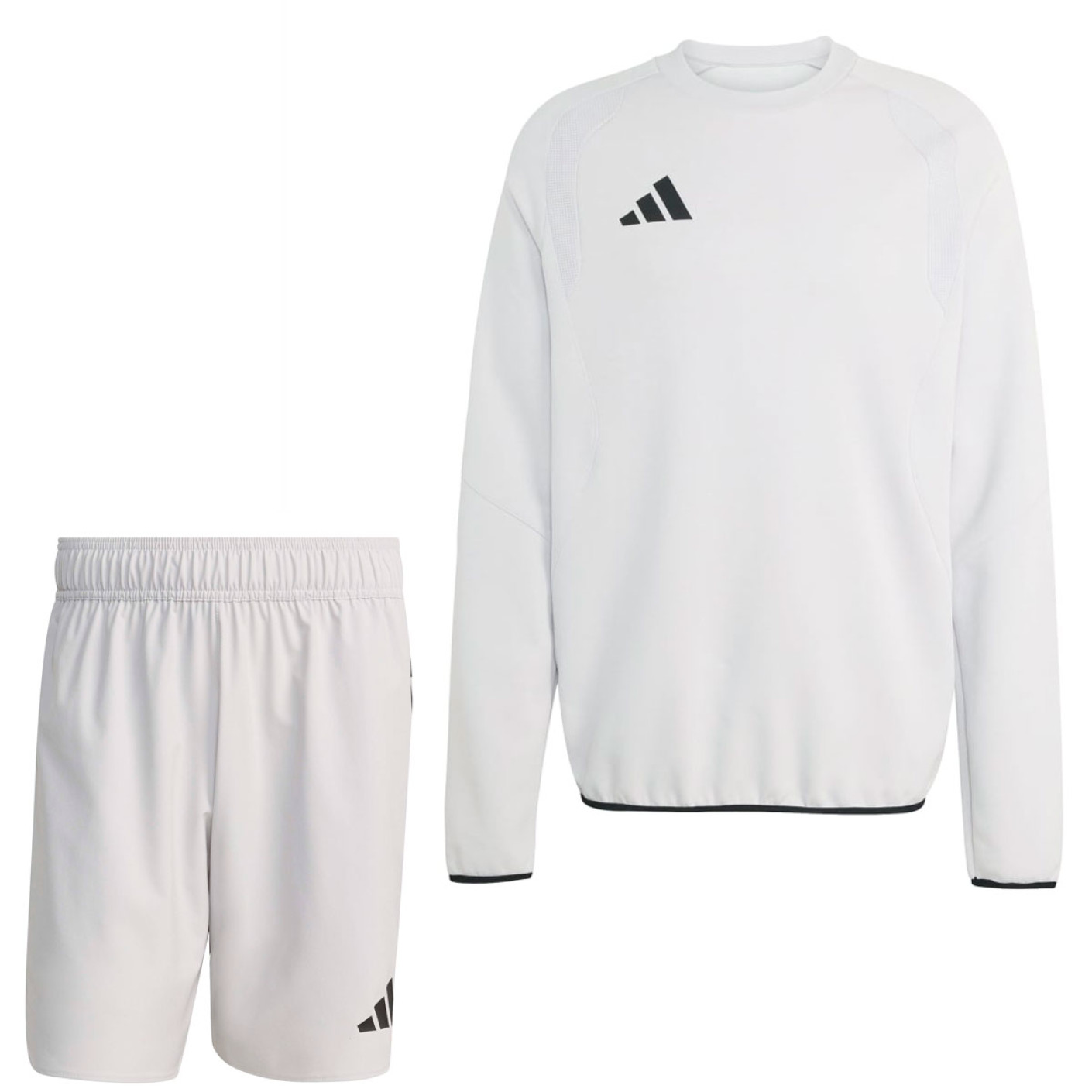 adidas Tiro Travel Jogging Suit Shorts Grey Black