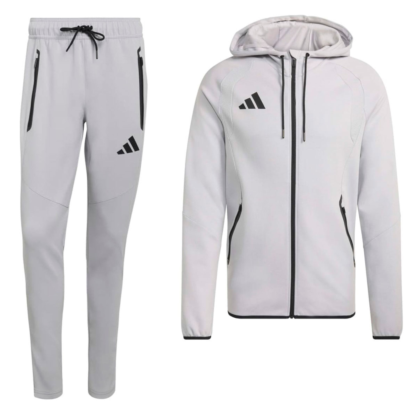 adidas Tiro Travel Jogging Suit Full-Zip Grey