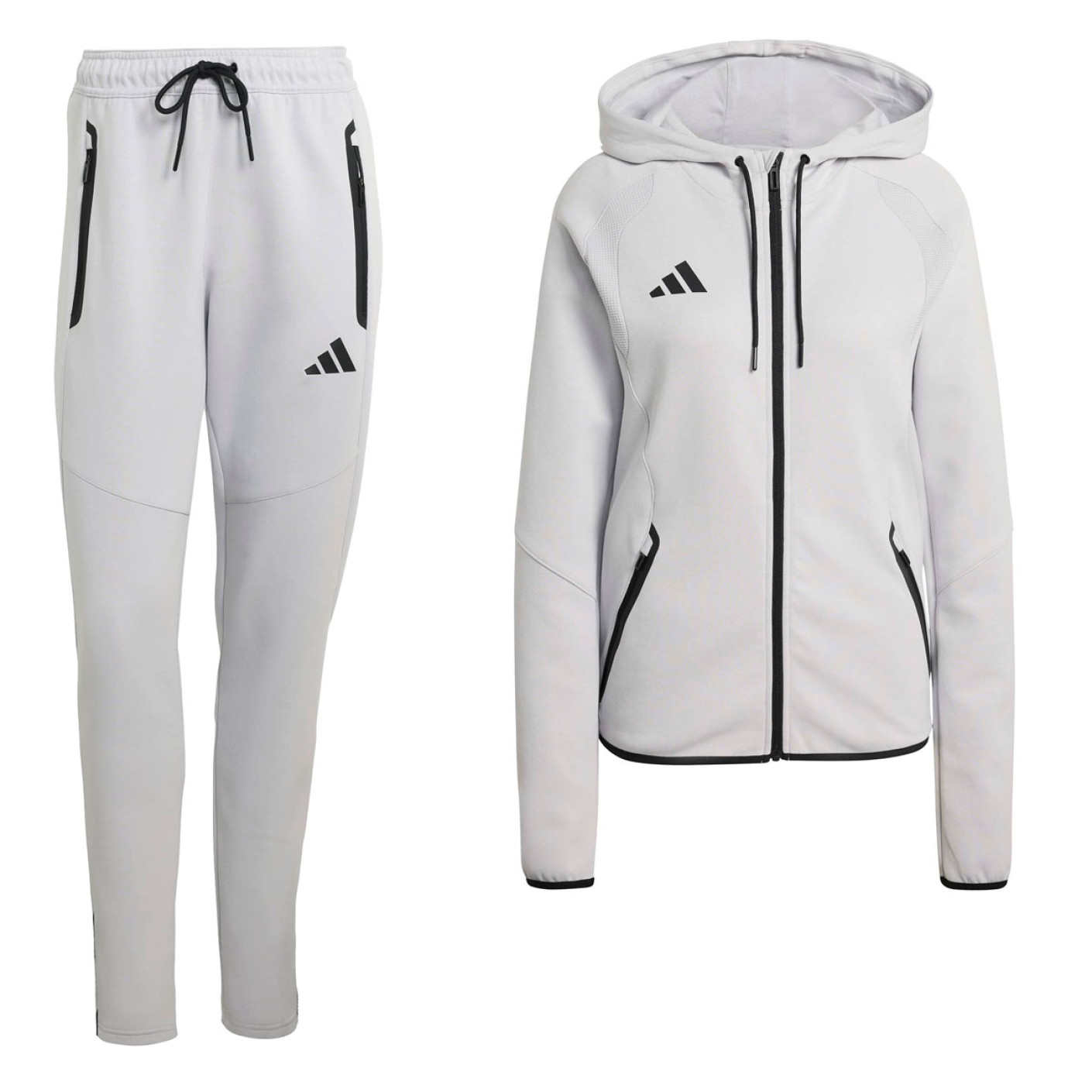 adidas Tiro Travel Full-Zip Women's Jogging Suit Grey