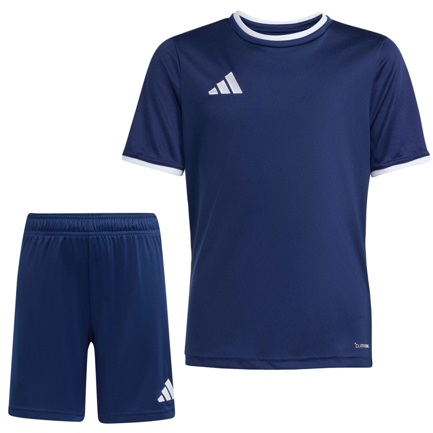 adidas Entrada 26 Kids Football Kit Dark Blue White