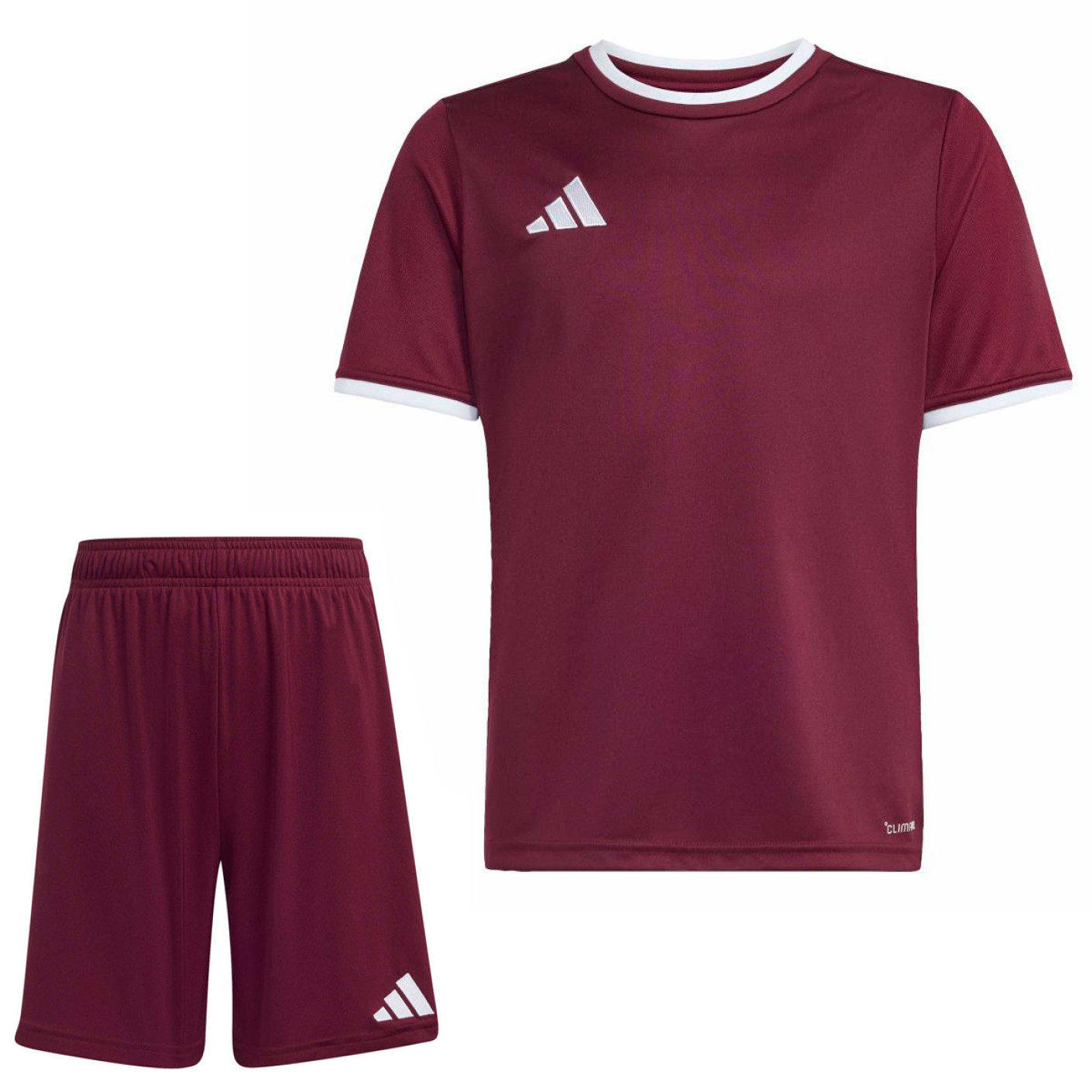adidas Entrada 26 Voetbaltenue Kids Donkerrood Wit