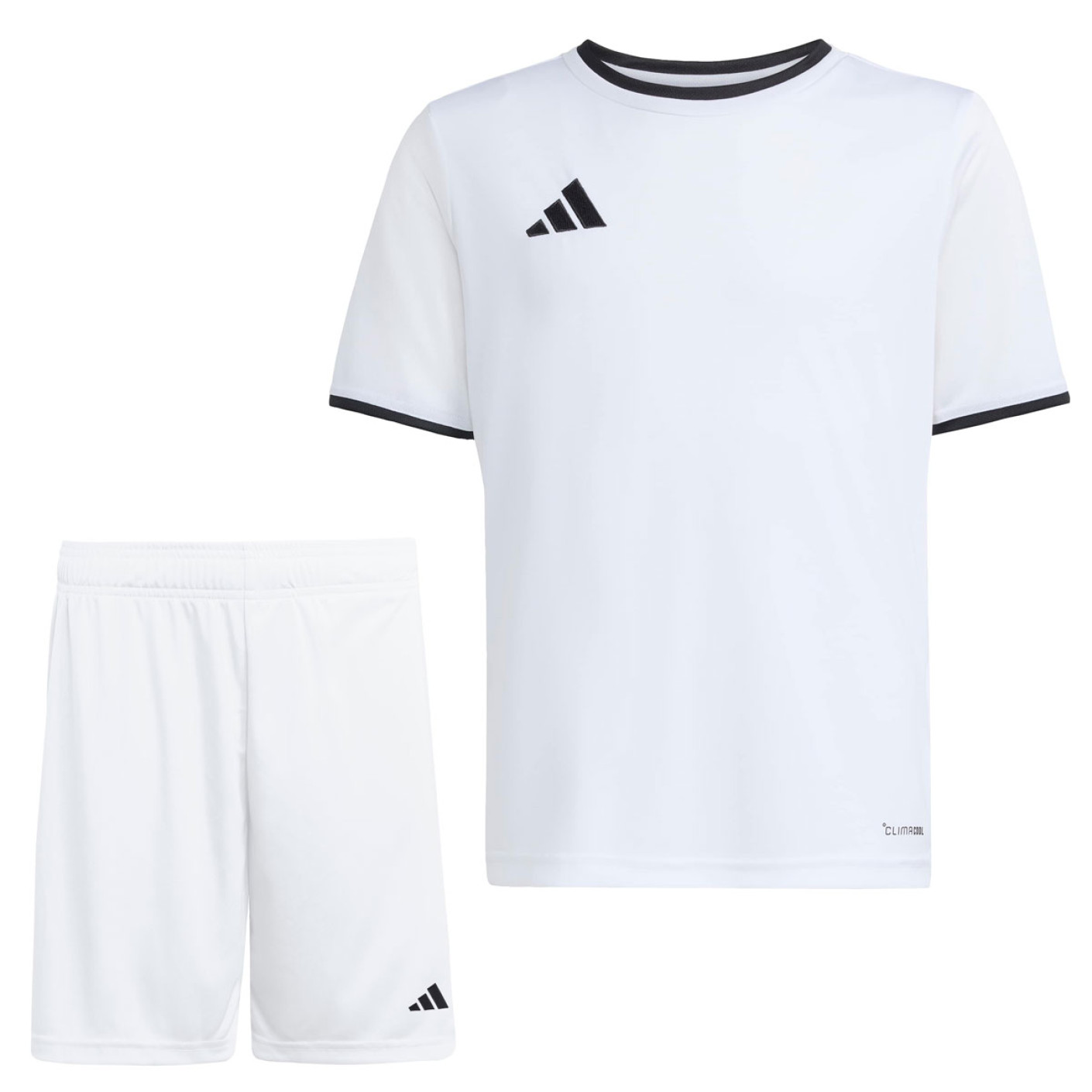 adidas Entrada 26 Voetbaltenue Kids Wit Zwart