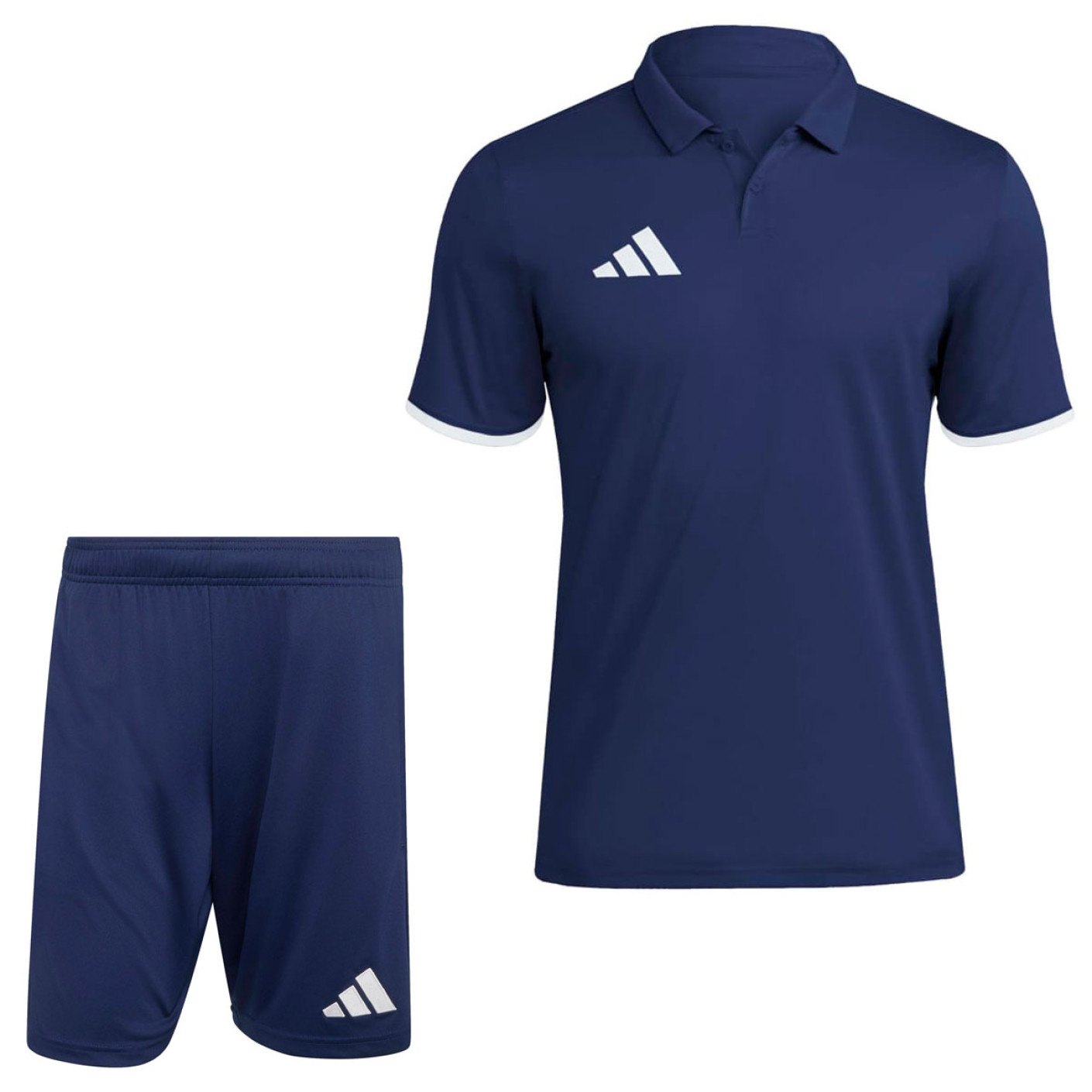 adidas Entrada 26 Polo Training Set Dark Blue White