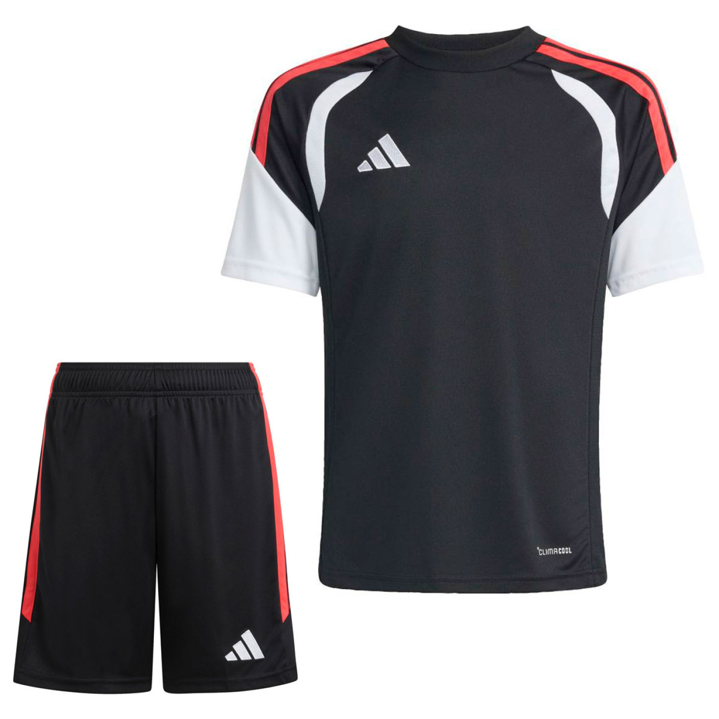 adidas Tiro 26 League Kids Football Kit Black Red